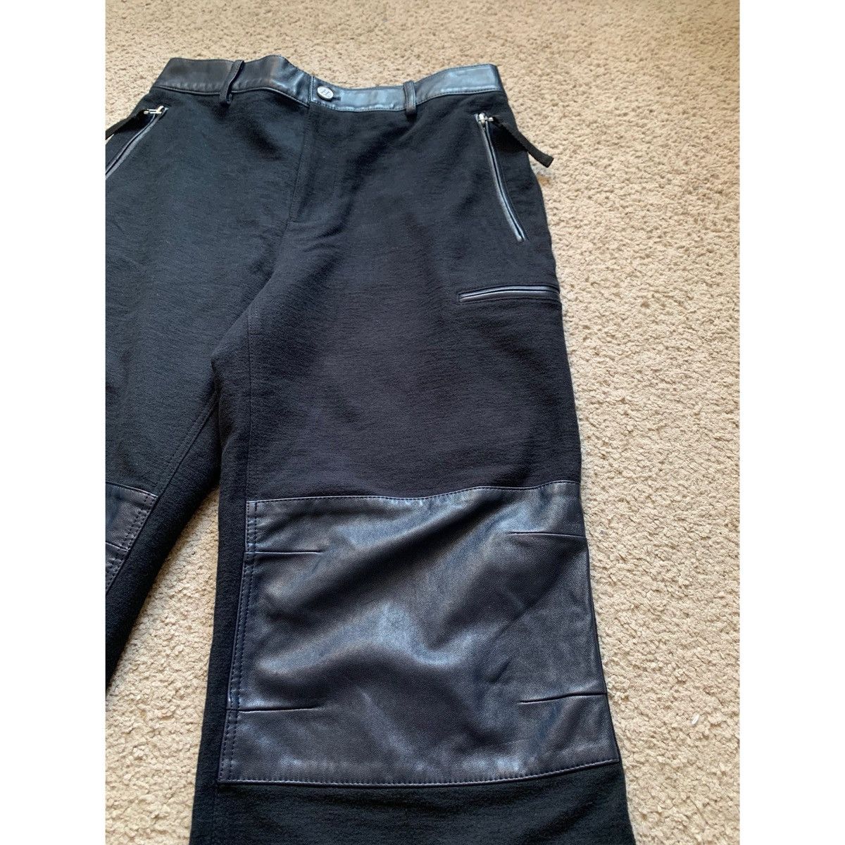 Helmut Lang HELMUT LANG LEATHER FLIGHT PANTS Size US 32 / EU 48 - 4 Thumbnail