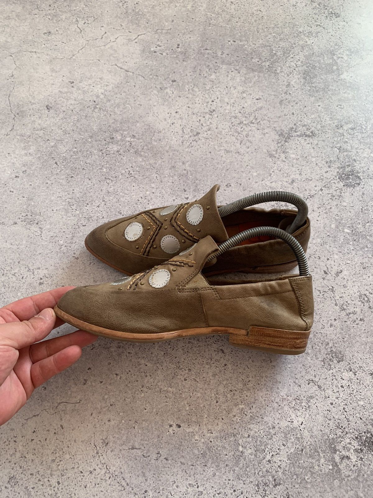 A.S.98 A.S.98 Airstep Soft Leather Slip On Loafers Brown 37sz Size US 7 / IT 37 - 3 Thumbnail