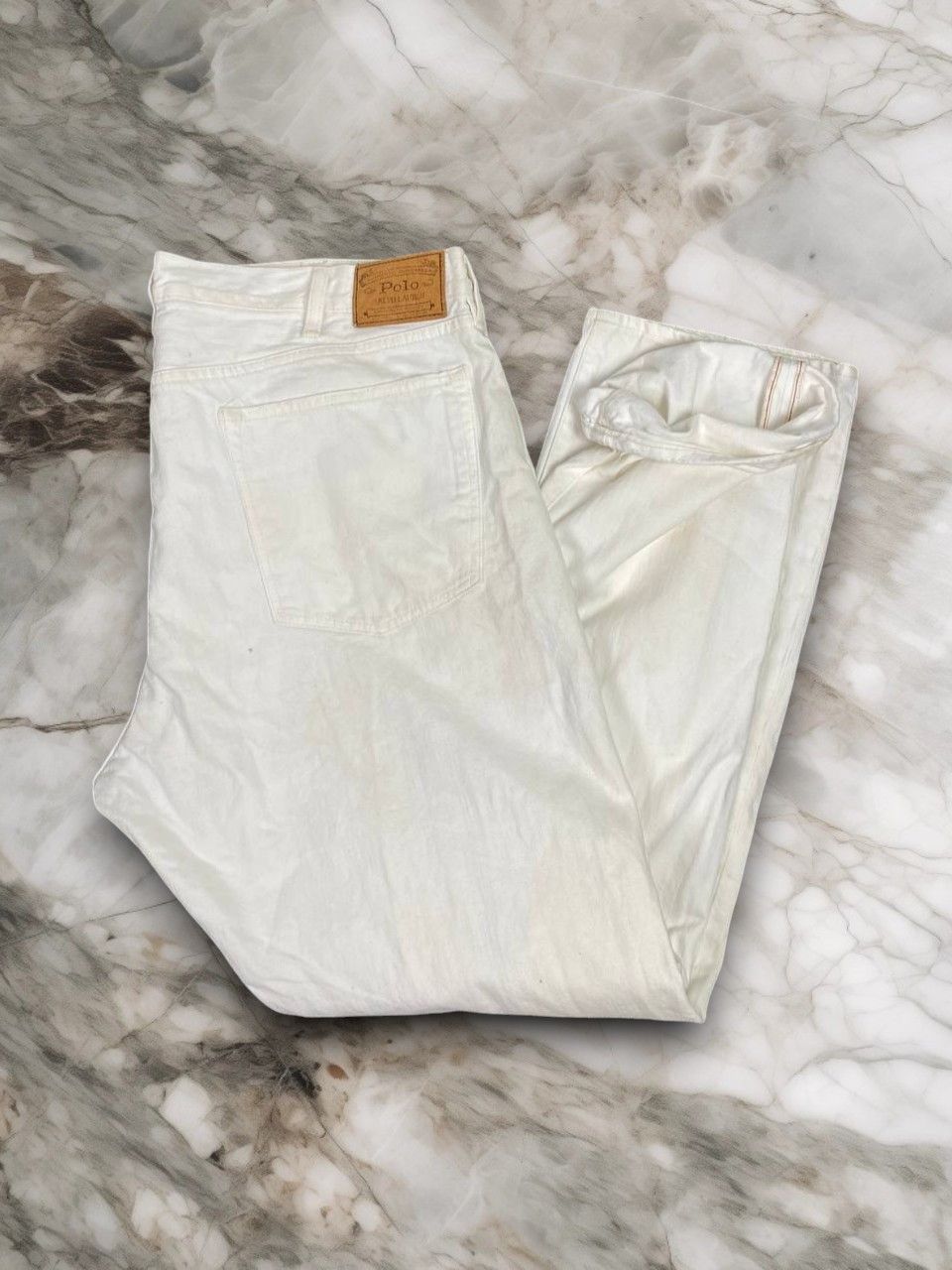 Polo Ralph Lauren vintage polo ralph lauren redline selvedge white denim Size US 44 / EU 60 - 1 Thumbnail