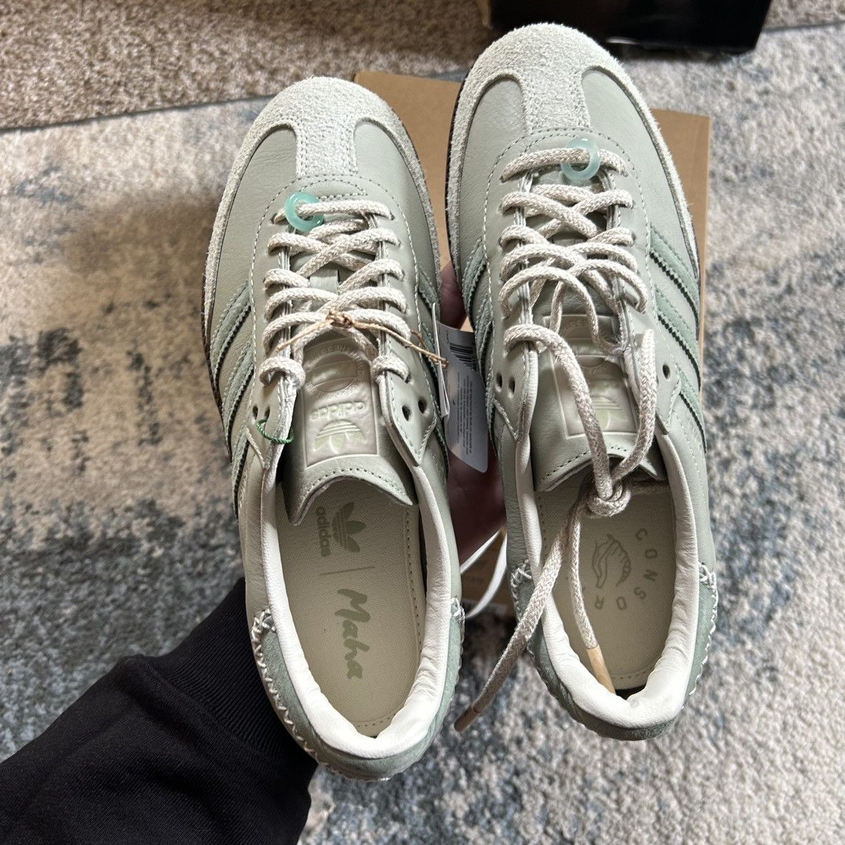 Adidas Samba OG suede MAHA Half Green Silver Matcha Jade Off White Size US 8 / IT 38 - 8 Thumbnail