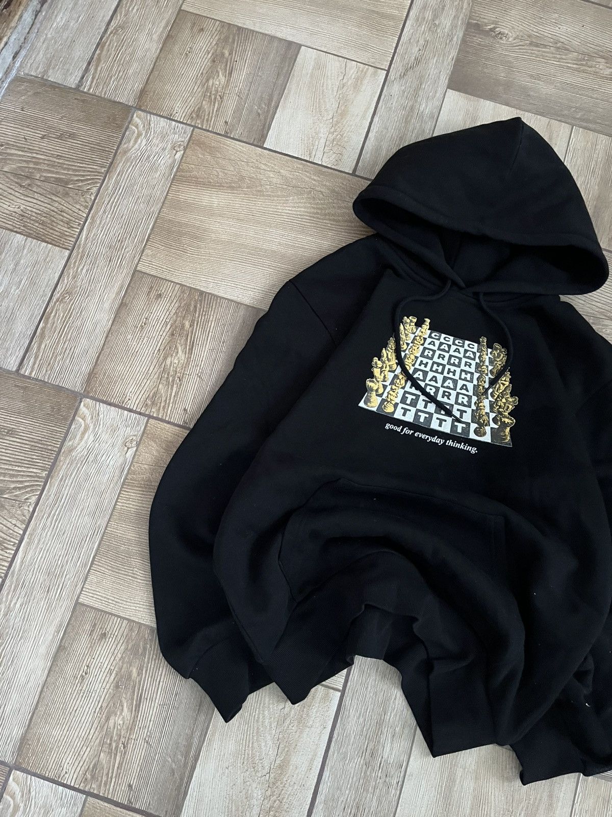 Carhartt Carhartt WIP "Everyday Thinking" Chess Hoodie - Black Size US M / EU 48-50 / 2 - 3 Thumbnail