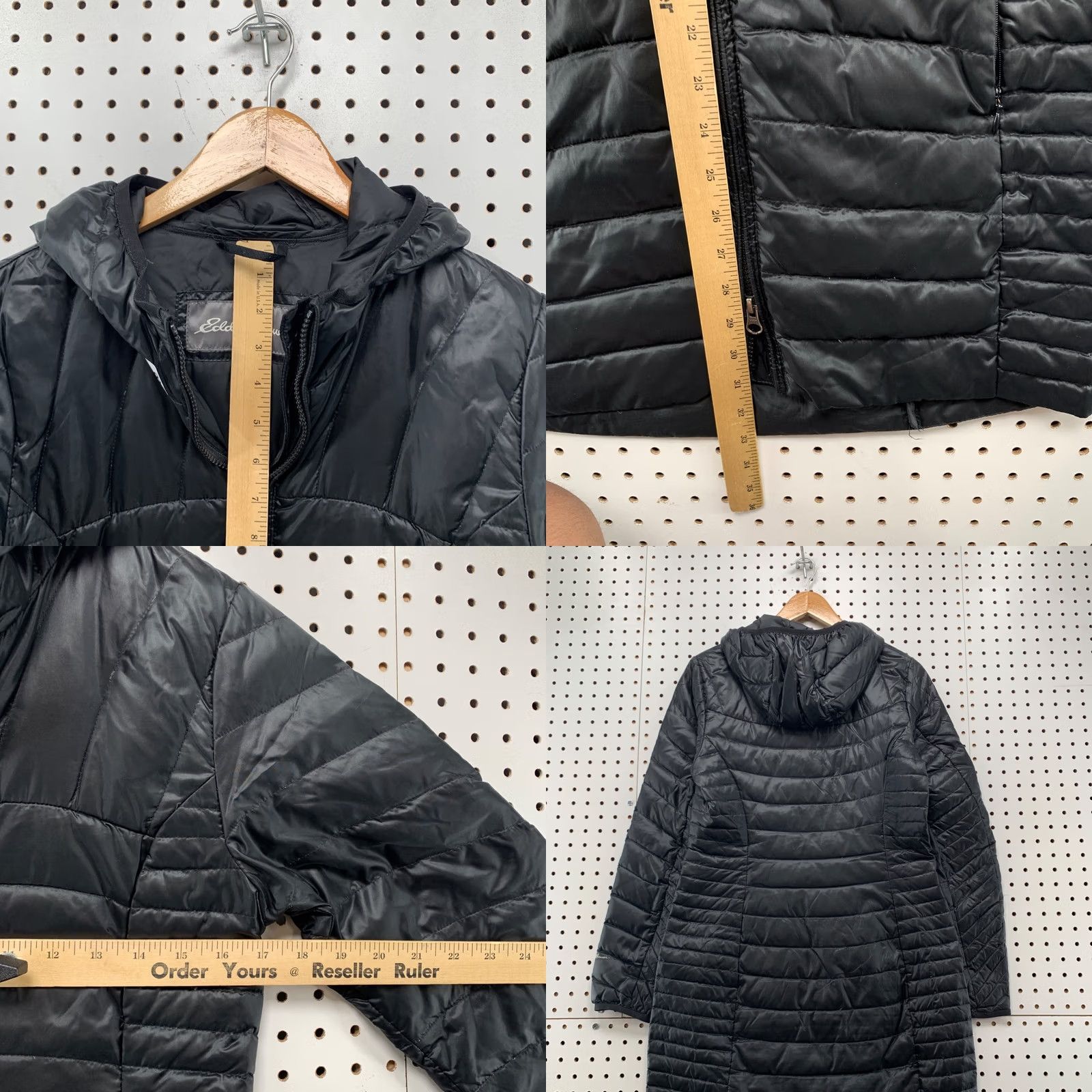 Eddie Bauer Eddie Bauer Down Quilted Coat Womens Small Black Long Lightweight Quilted Winter Fall Size S / US 4 / IT 40 - 9 Thumbnail