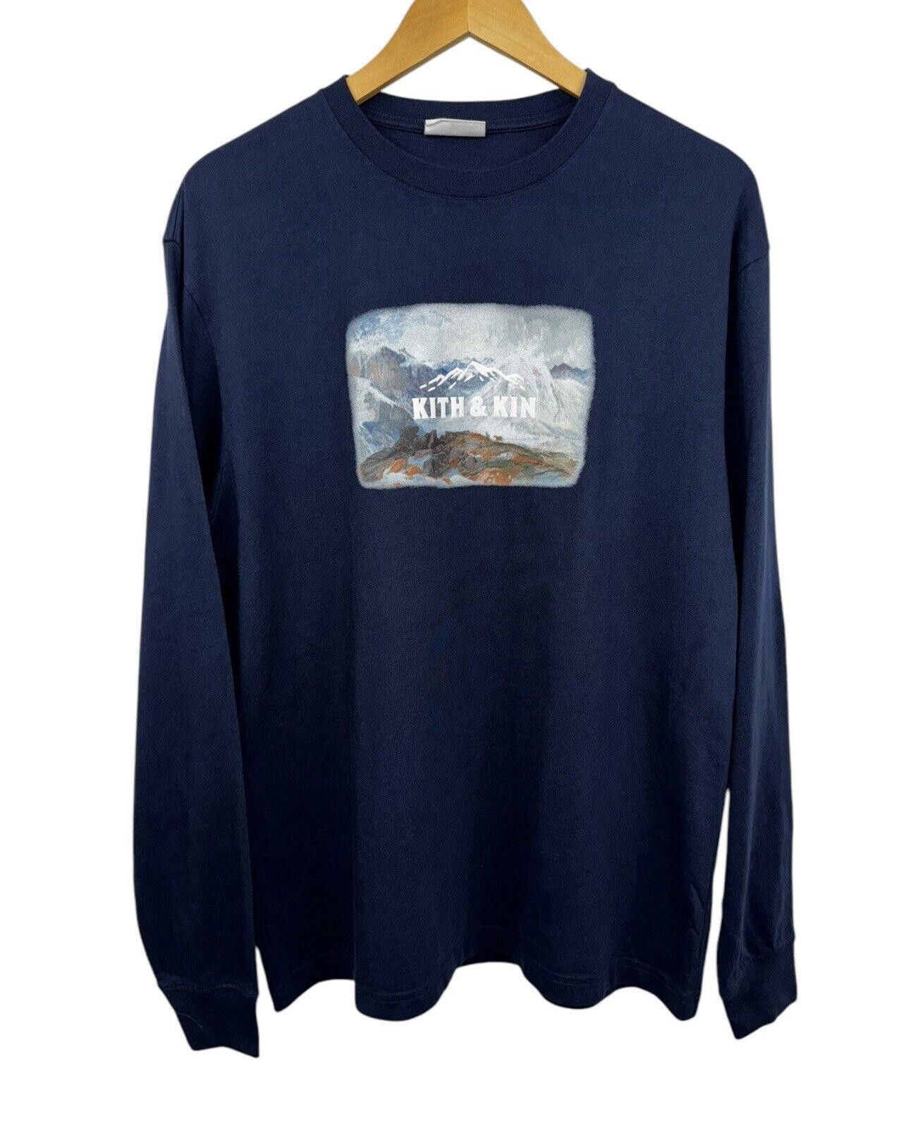 kith long tee tシャツ Kith Long Sleeve Quinn Tee - Incognito