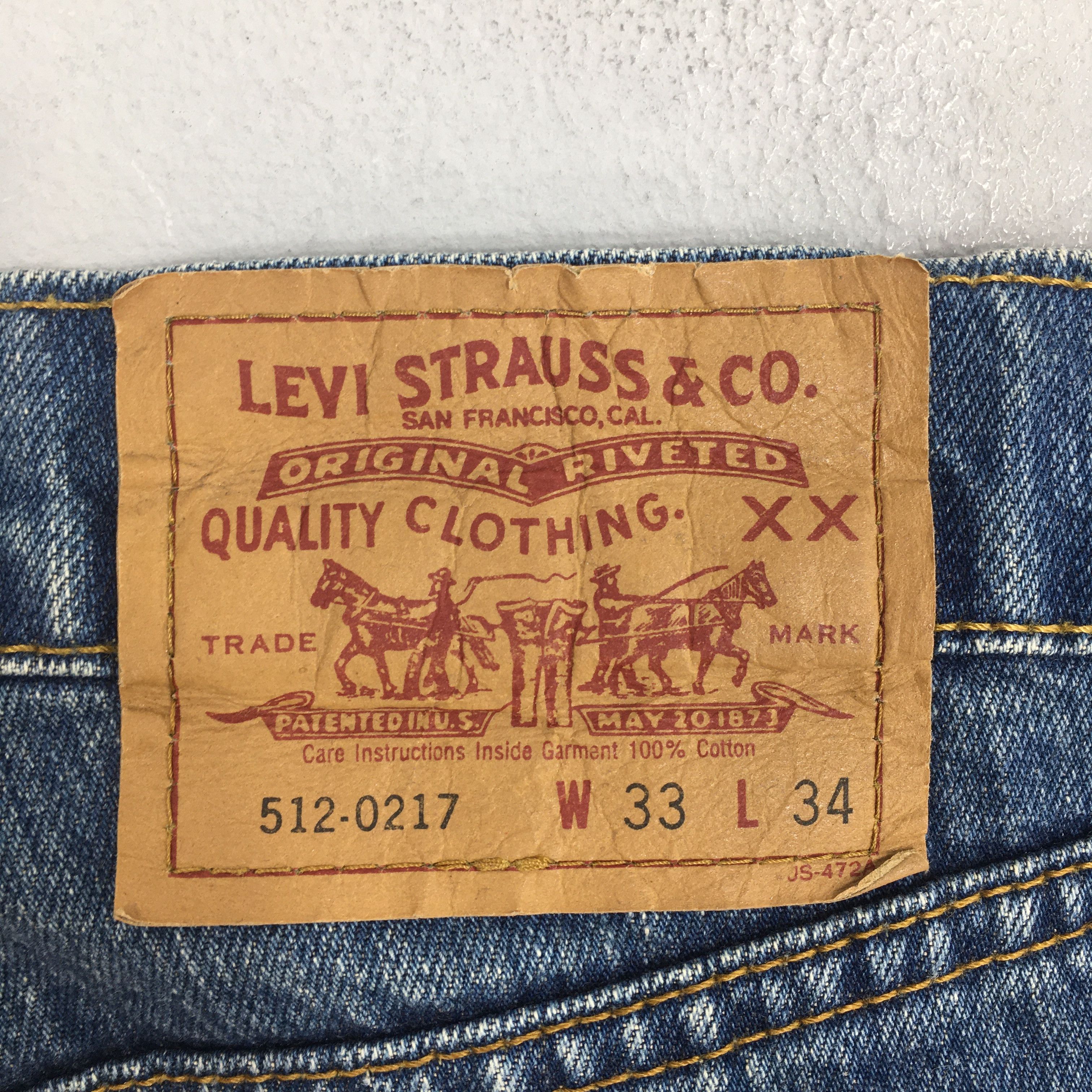 Levi's Size 31x32 Vintage 90s Levi's 512 Stonewash Blue Jeans S2069 Size US 31 - 12 Thumbnail