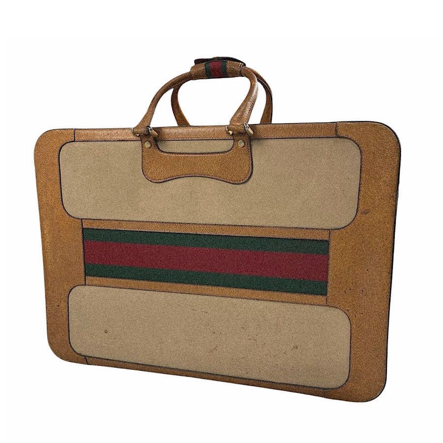 Gucci Authentic Gucci Vintage Web Suitcase Size ONE SIZE - 1 Thumbnail