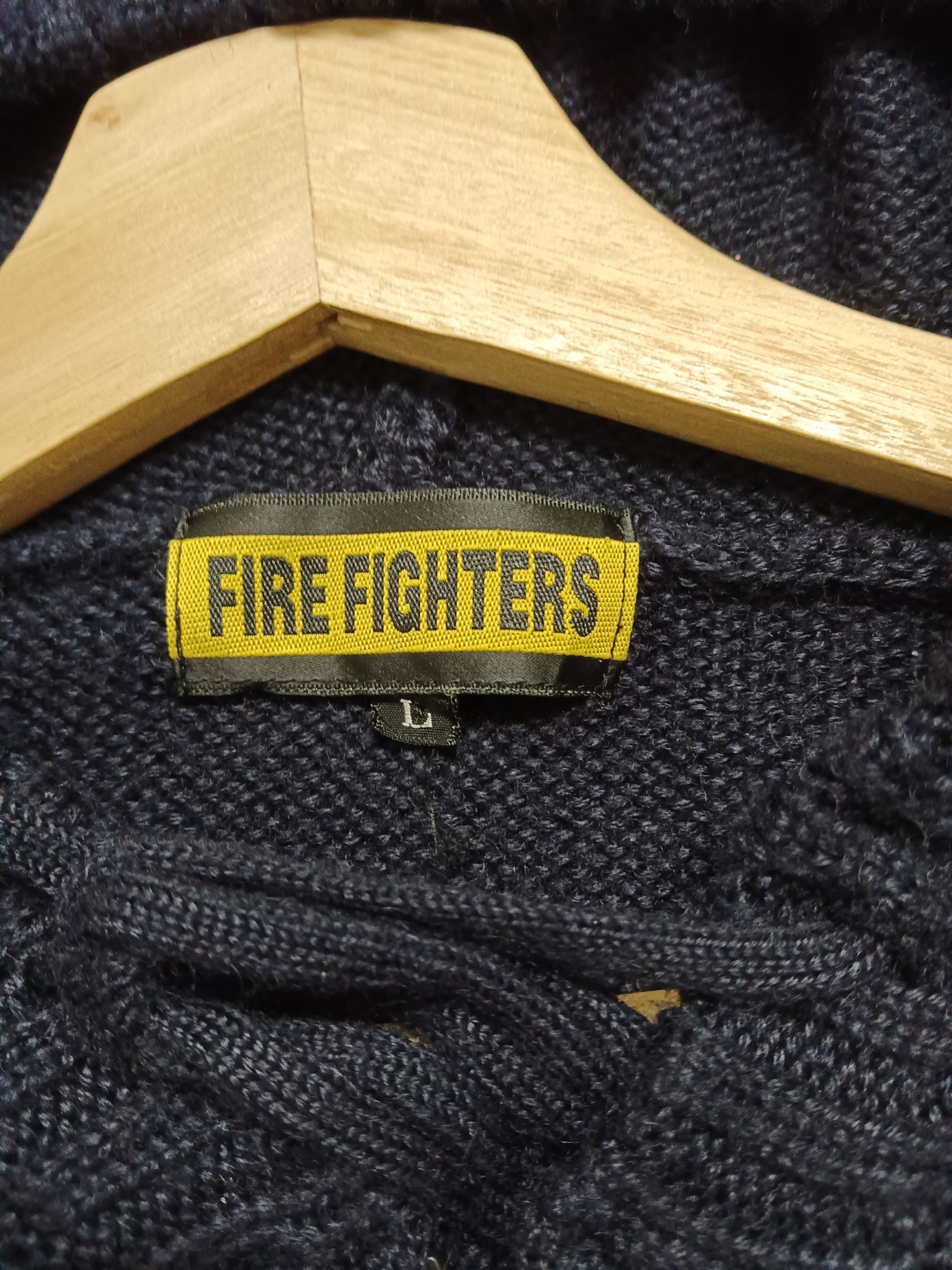 Aran Isles Knitwear 🔥Fire Fighters🔥 Knit Hoodie Size US L / EU 52-54 / 3 - 7 Thumbnail