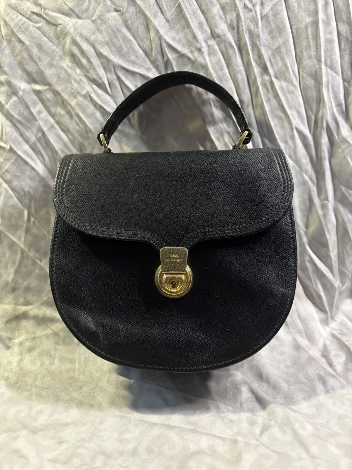 Longchamp (Rare) Longchamp Leather 2 Way W/Lock Key and Green Card Size ONE SIZE - 2 Thumbnail