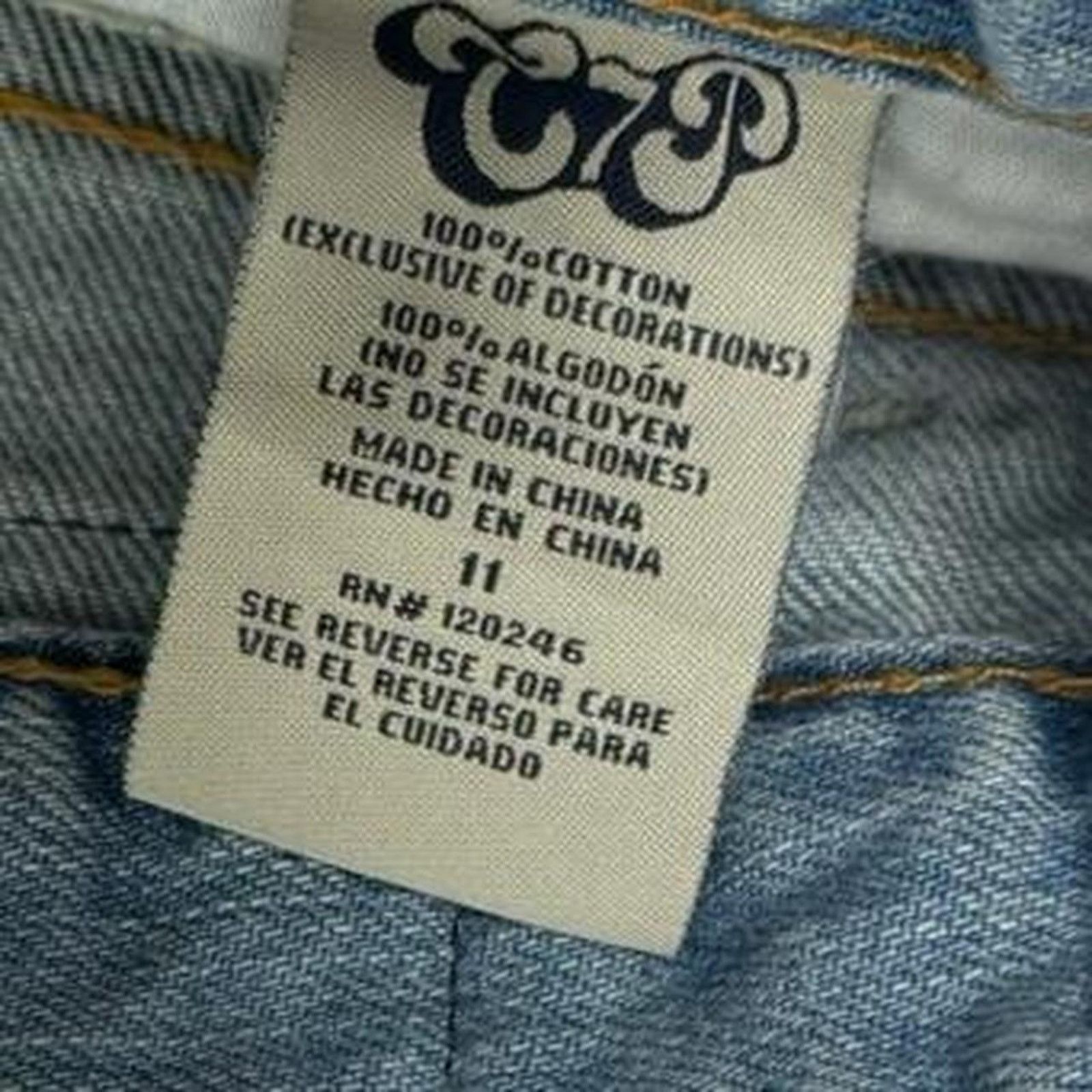 Chip & Pepper Chip & Pepper Production Mini Low Rise Size 11 Women Cotton Size 32" / US 10 / IT 46 - 5 Thumbnail