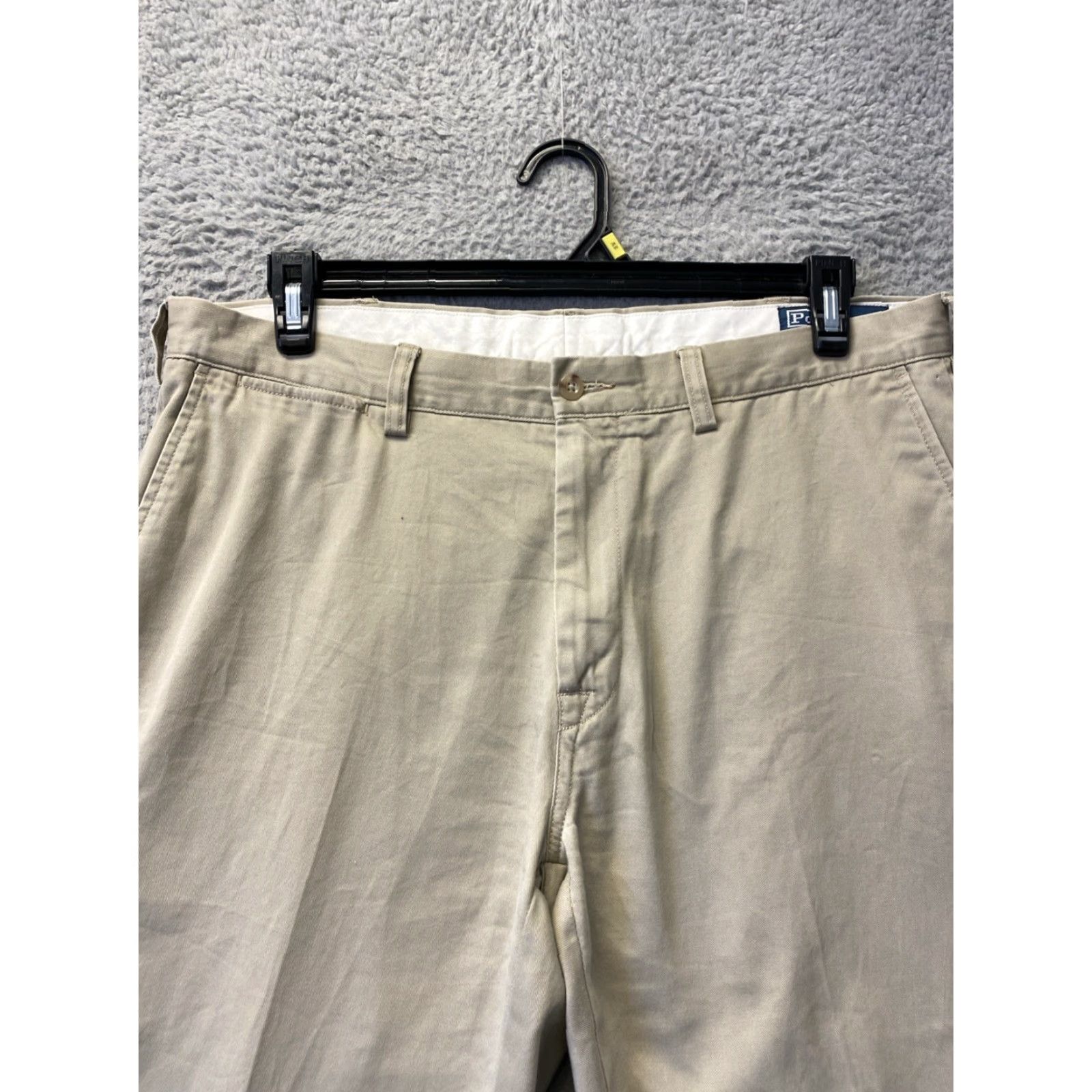 Polo Ralph Lauren VINTAGE Polo Ralph Lauren Chino Pants Men's 36x34 Beige Cotton 90s Casual Workwear Size US M / EU 48-50 / 2 - 2 Thumbnail