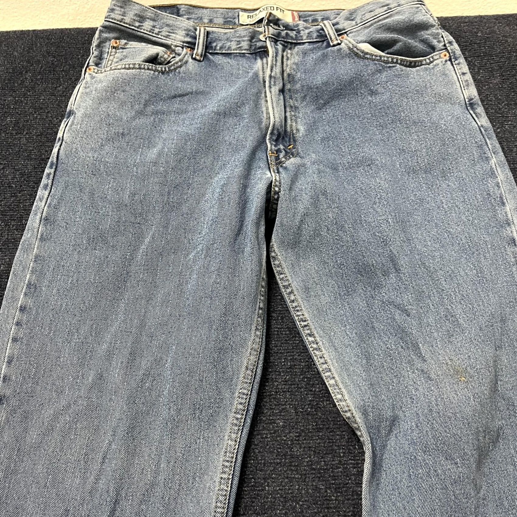 Levi's VINTAGE? Levi's 550 Jeans Mens 36x34 Blue Medium Wash Relaxed Fit Tapered Leg Denim Size US 36 / EU 52 - 5 Thumbnail