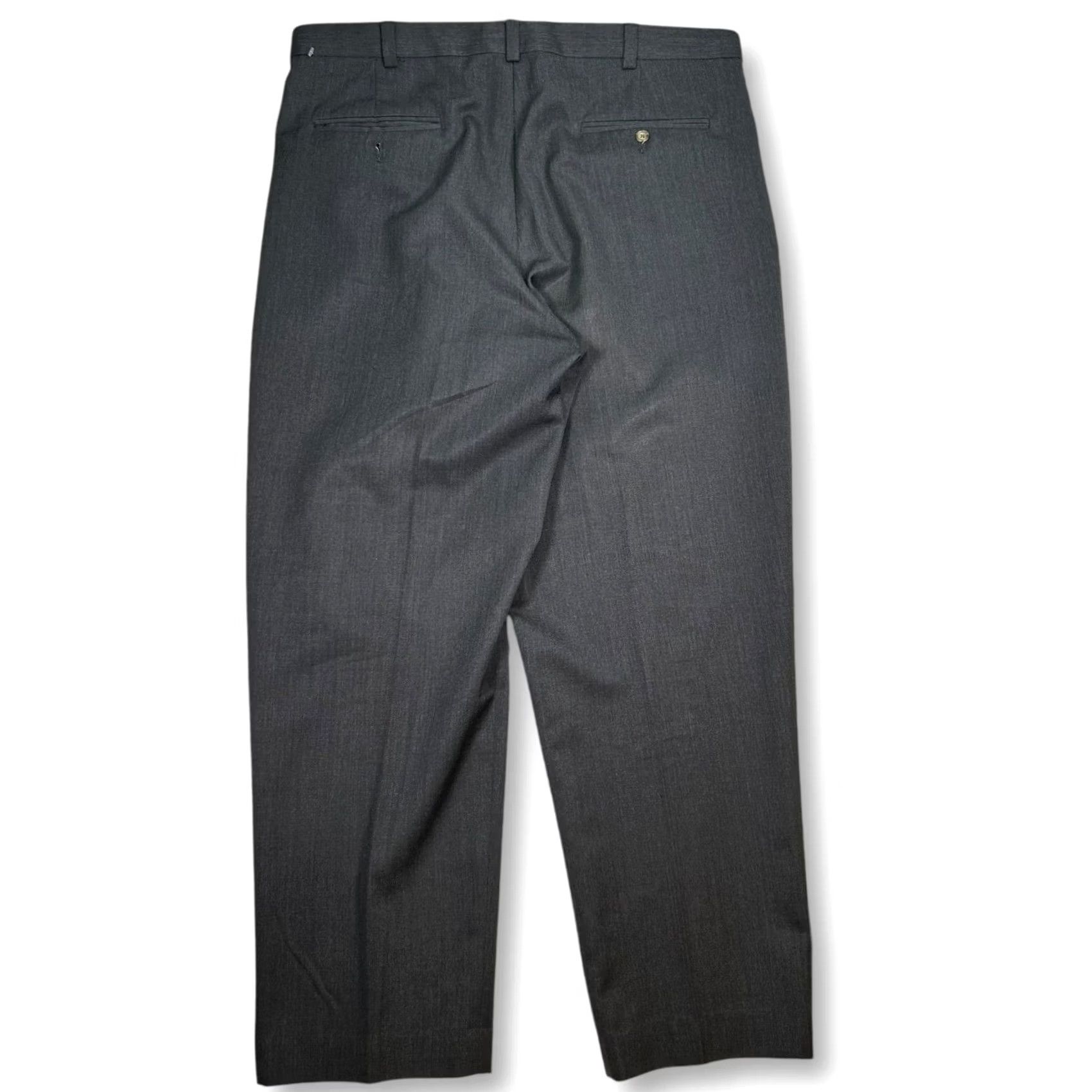 Eddie Bauer VINTAGE Eddie Bauer Dress Pants Wool Gray Pleated Front Mens Size 38 Size US 38 / EU 54 - 2 Thumbnail