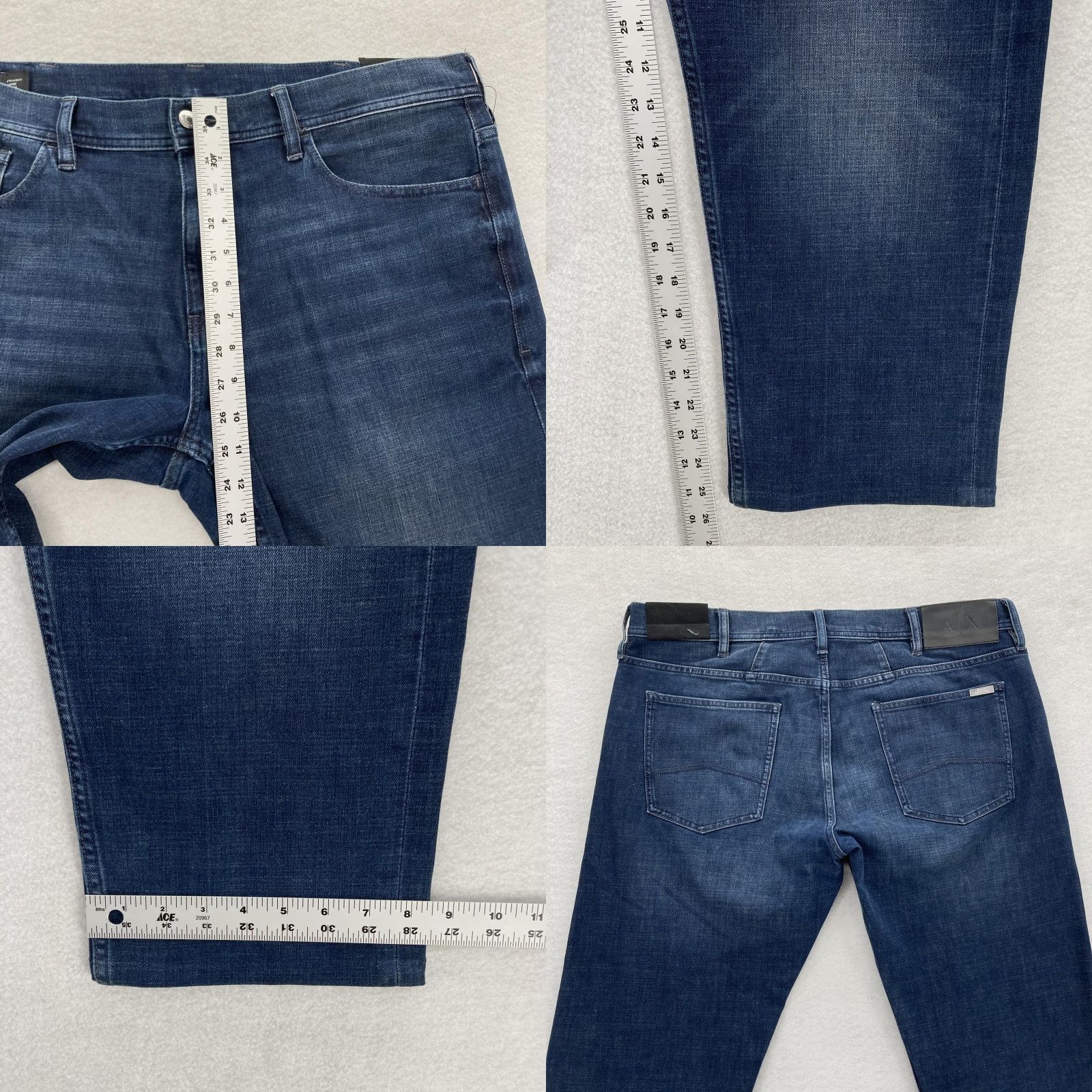 Armani Exchange Armani Exchange Jeans Mens 38 S/C Straight Fit Blue Denim Stretch Modern Classic Jeans Shirt? Size US 38 / EU 54 - 8 Thumbnail