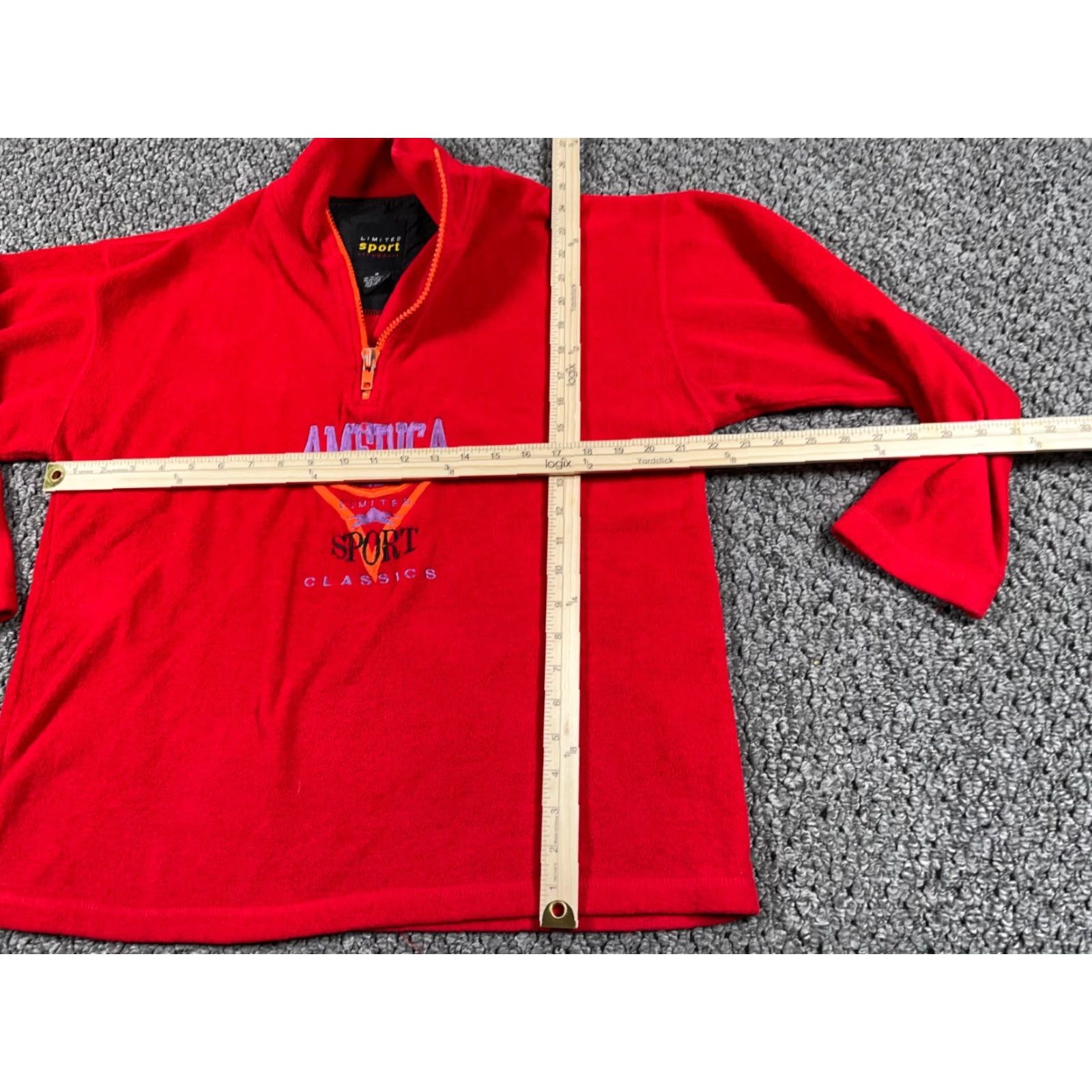 Vintage VINTAGE The Limited 1/4 Zip Fleece Pullover Women's Medium Red Embroidered USA Made Shirt Pullover Regular Womens 90s Retro Ski Embroidered Size M / US 6-8 / IT 42-44 - 6 Thumbnail