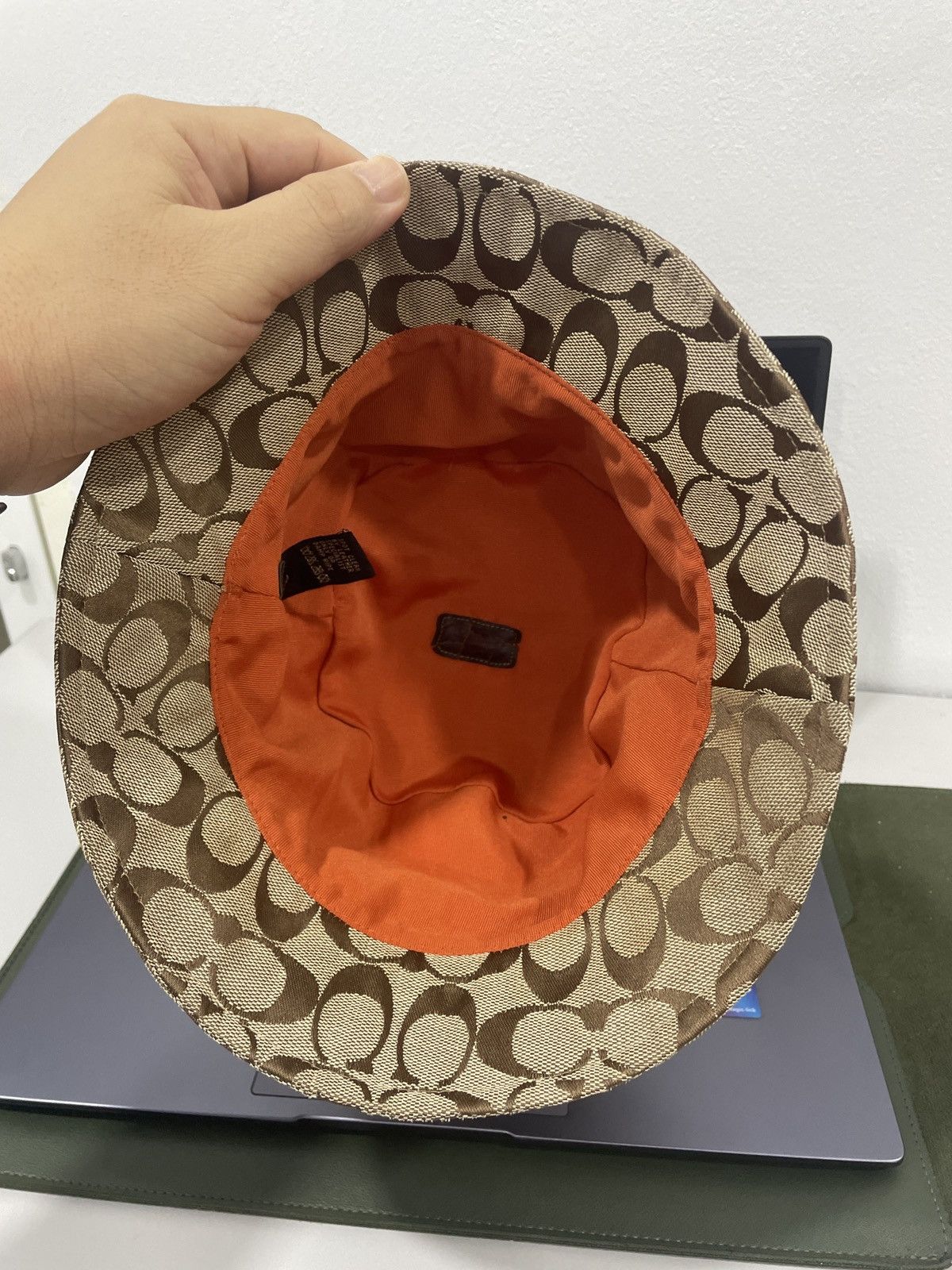Coach × Vintage VINTAGE COACH MONOGRAM BUCKET HAT Size 30 - 4 Thumbnail