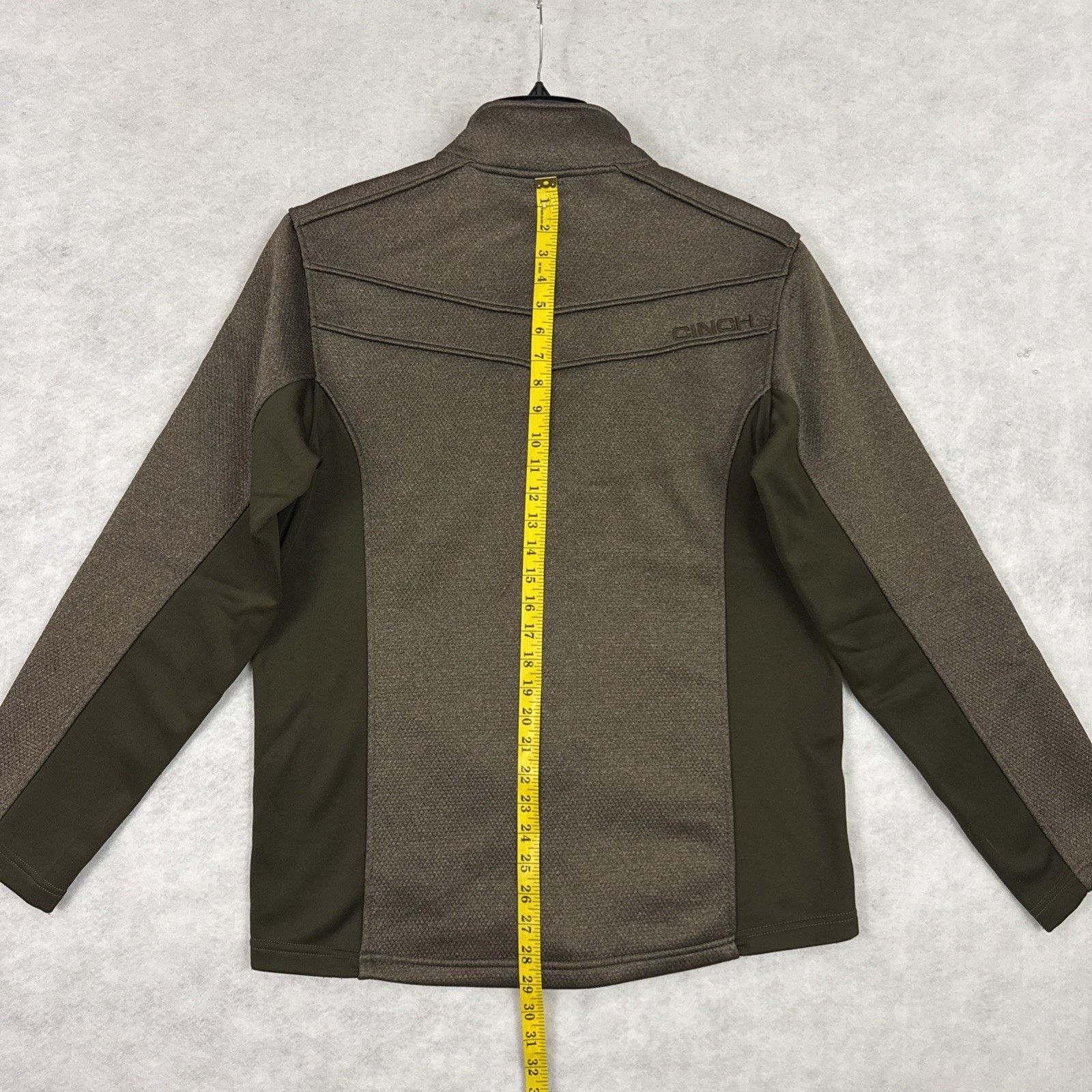CINCH Cinch Mens M Jacket Lightweight Fleece Logo Brown Softshell Size US M / EU 48-50 / 2 - 6 Thumbnail
