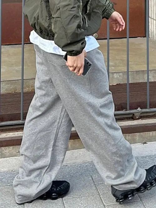 Designer × Japanese Brand Baggy streetwear drill Loose Sweatpants Size US 34 / EU 50 - 3 Thumbnail