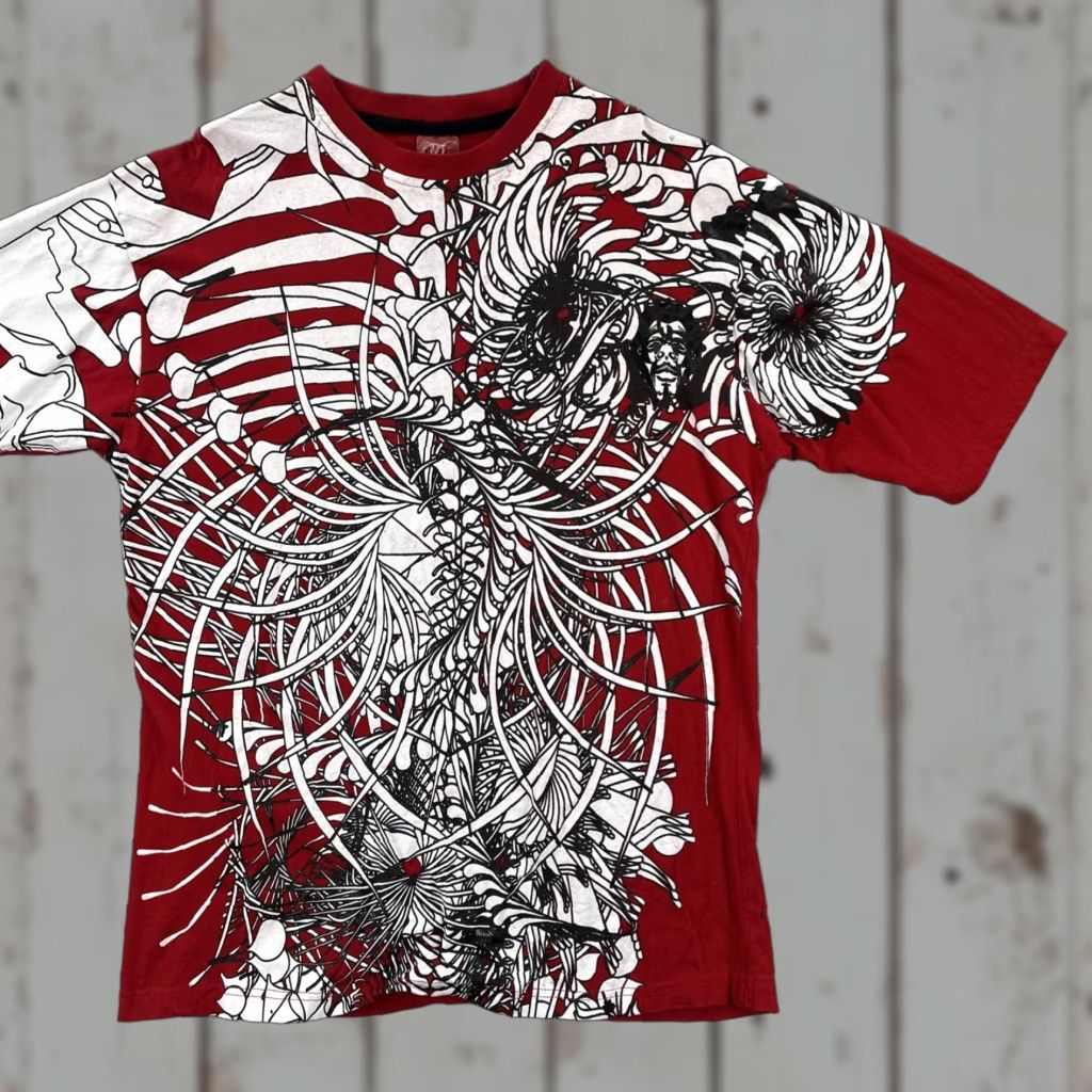 Doublet VINTAGE Bx Men's T-Shirt Red AOP Graphic Print Double Sided Short Sleeve Crew Neck L Size US L / EU 52-54 / 3 - 1 Thumbnail