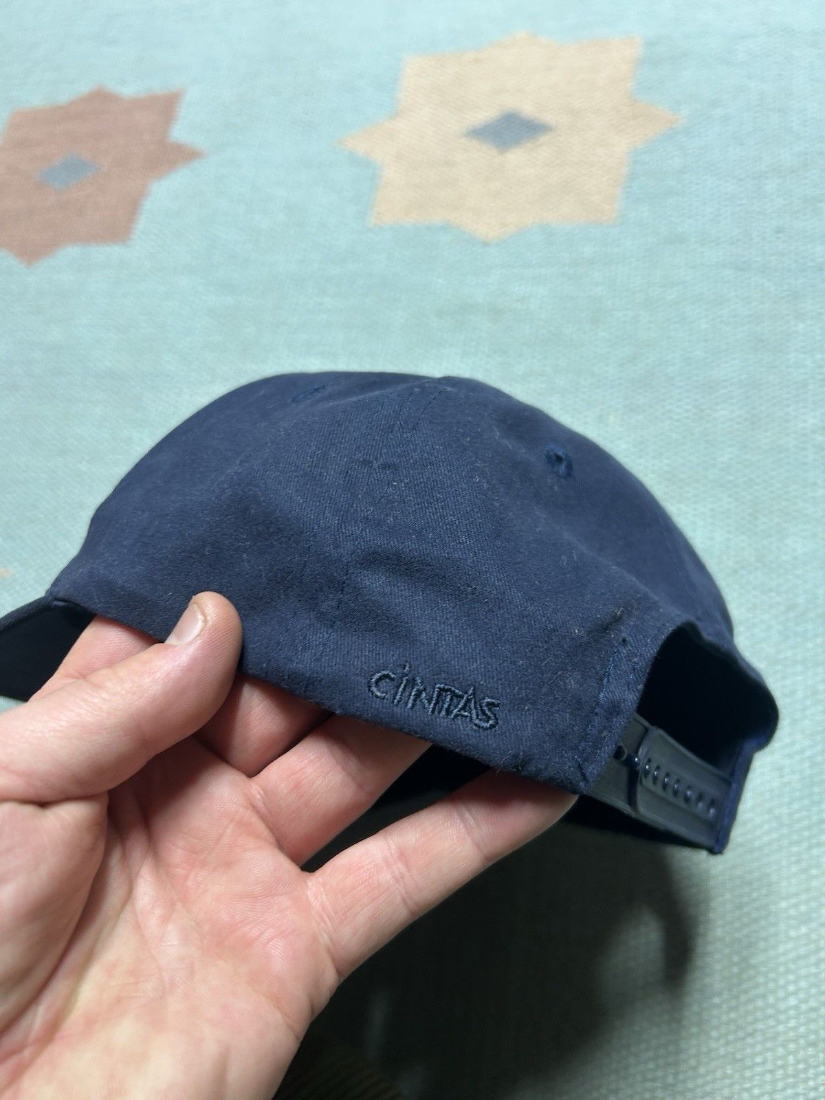 Vintage Vtg SnapBack hat H&E tire service flint Michigan blue yellow Size ONE SIZE - 8 Thumbnail