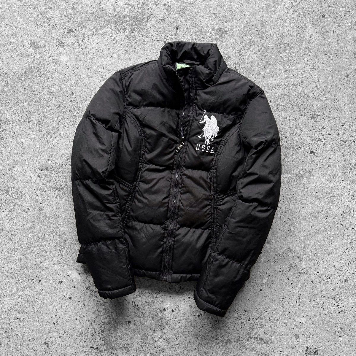 U.S. Polo Assn. U.S. Polo Assn Womens Black Full Zip Puffer Jacket Size S / US 4 / IT 40 - 1 Thumbnail