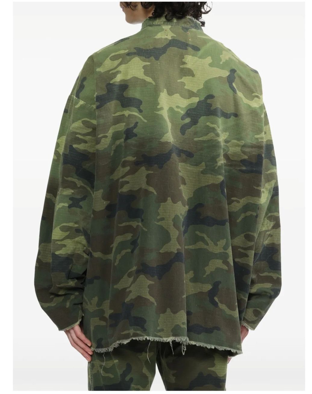 424 424 Camouflage Distressed Oversized Jacket Size US L / EU 52-54 / 3 - 15 Thumbnail