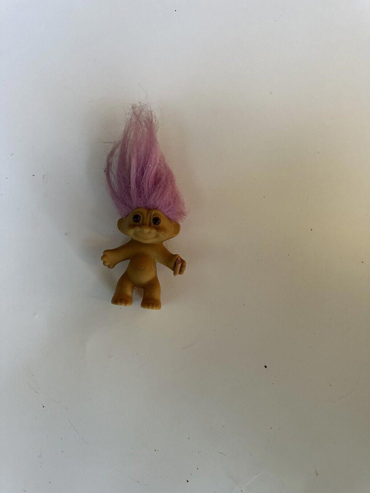Russell Athletic Vintage Russ Good Luck Treasure Troll Purple Hair 3” Size ONE SIZE - 3 Thumbnail
