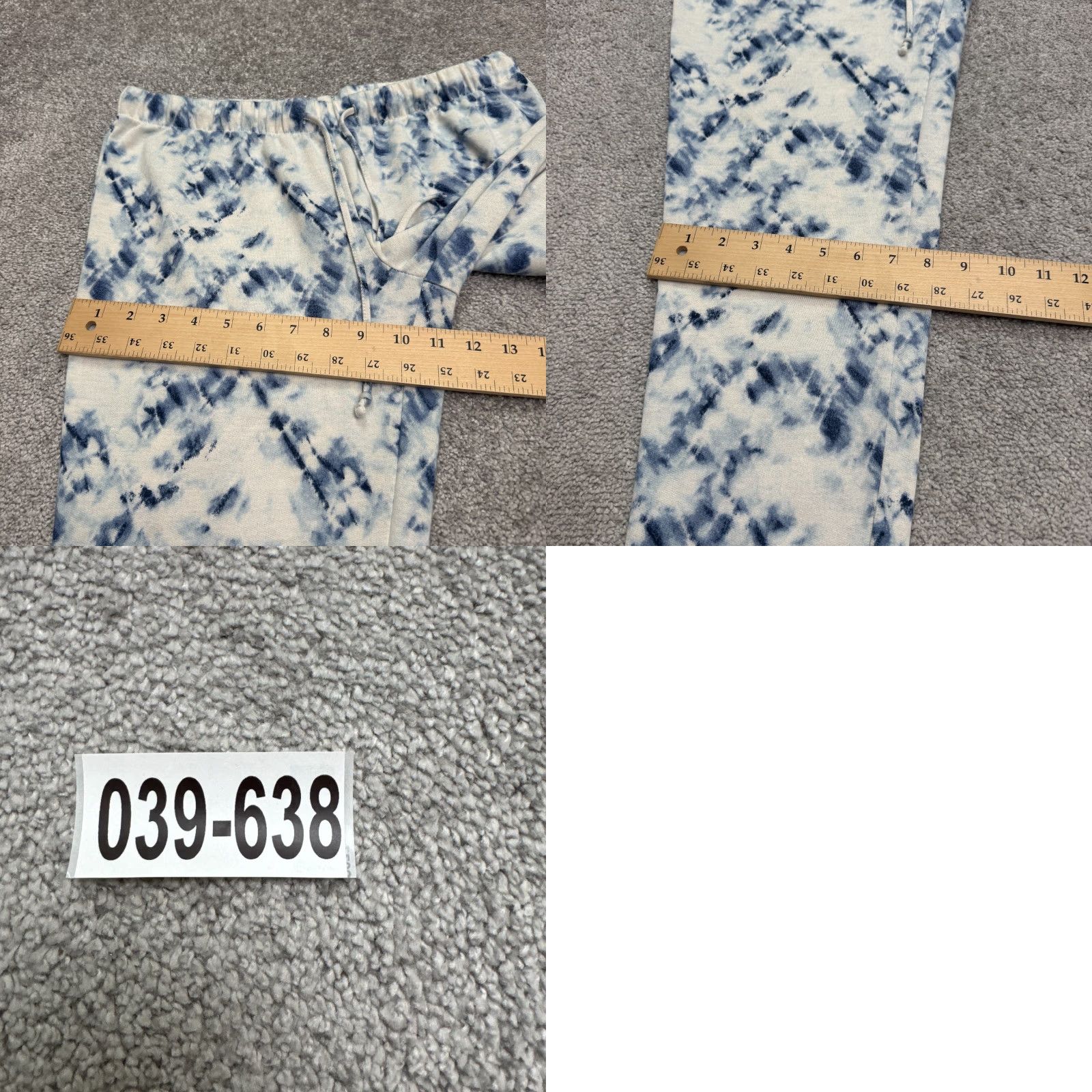 Lucky Brand Lucky Brand Tie-Dye Joggers Sleep Pajama Pants Womens Small Blue White Lounge Size 28" / US 6 / IT 42 - 9 Thumbnail