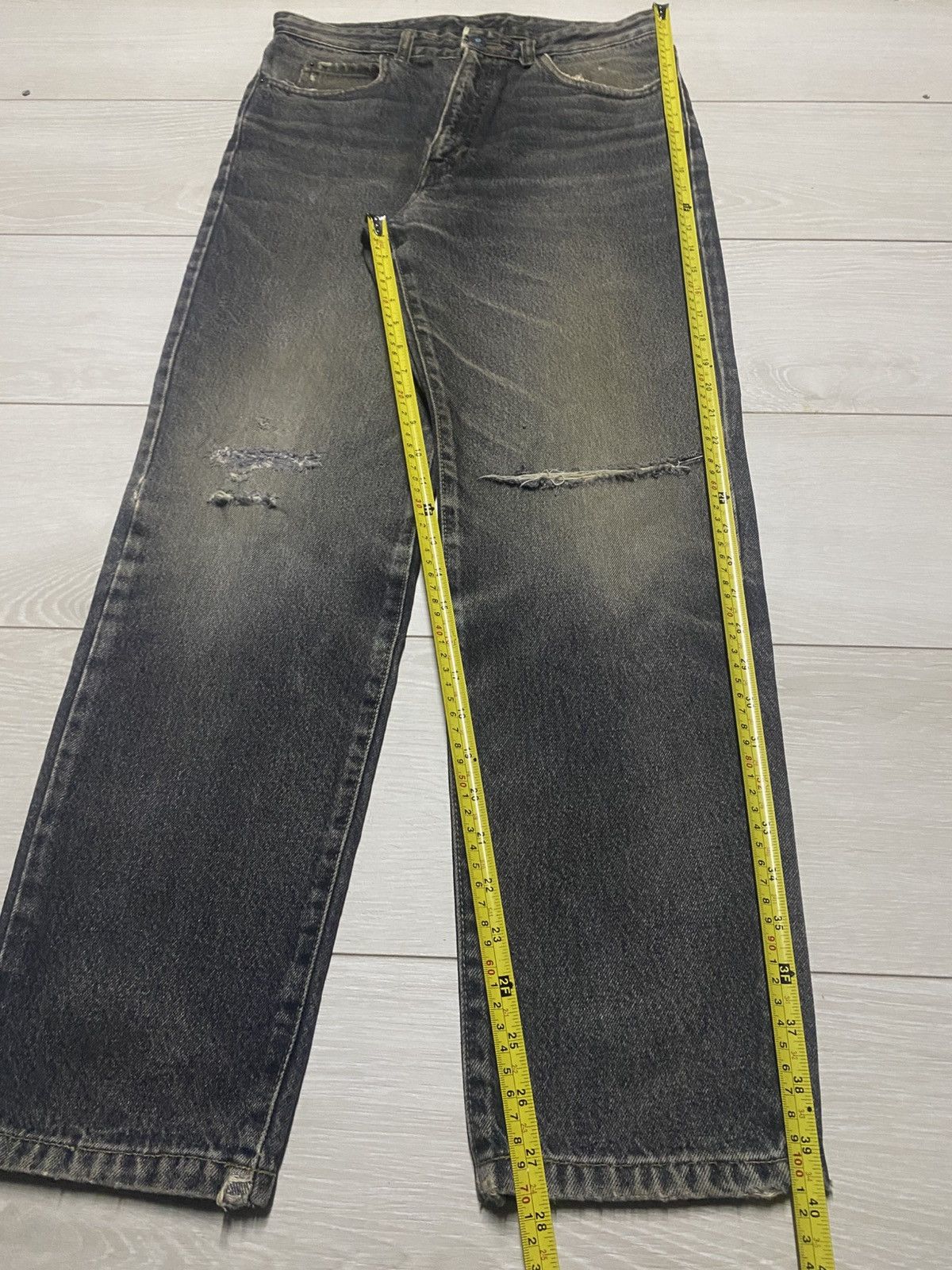 Japanese Brand Japanese Brand Mud Wash Denim Tappered Leg Jeans Size US 31 - 14 Thumbnail