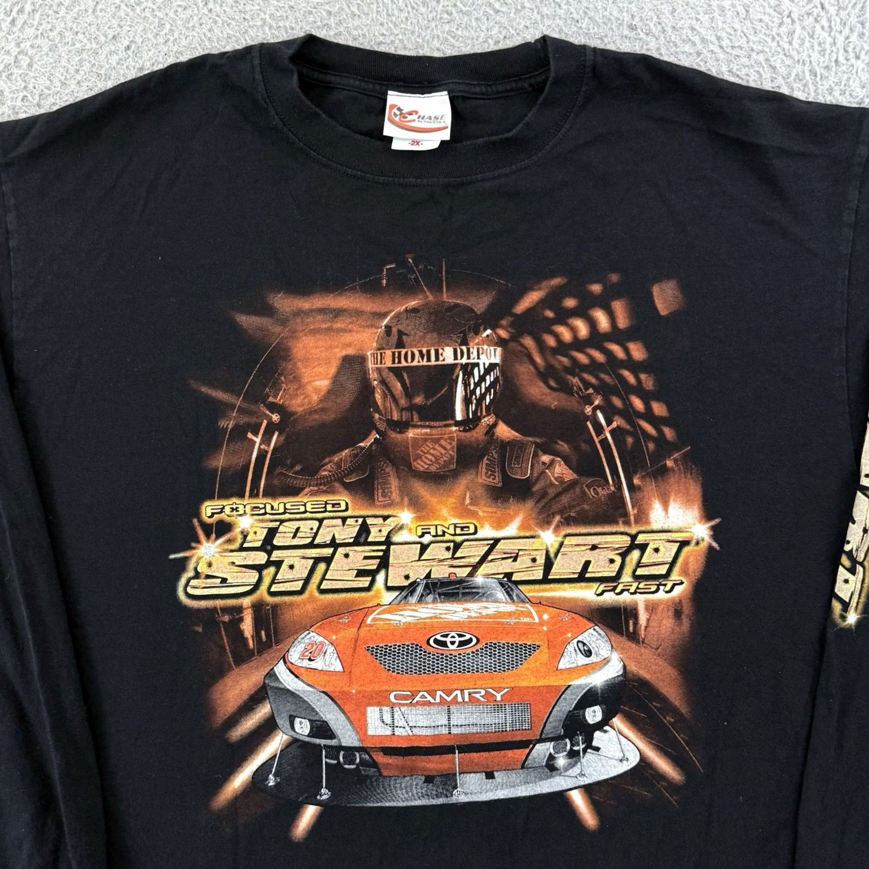 Chase Authentics VINTAGE Tony Stewart Shirt Mens 2XL Black Nascar Long Sleeve Racing Sport Y2K Chase Authentics Size US XXL / EU 58 / 5 - 3 Thumbnail