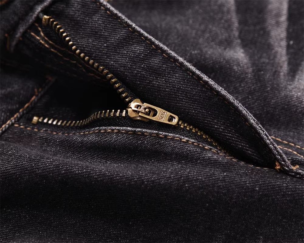 Japanese Brand × Jean Men's black retro washed straight jeans casual wide leg Size US 32 / EU 48 - 4 Thumbnail