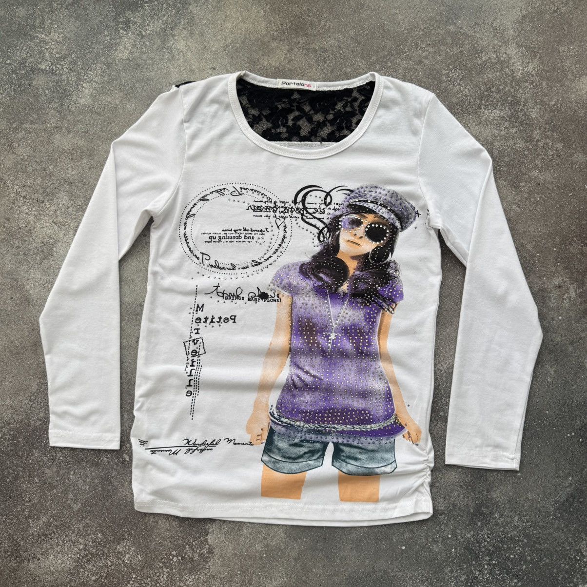 Hysteric Glamour Amazing Vintage Y2K Aesthetic Sexy Glamour Long Sleeve Top Size M / US 6-8 / IT 42-44 - 8 Thumbnail