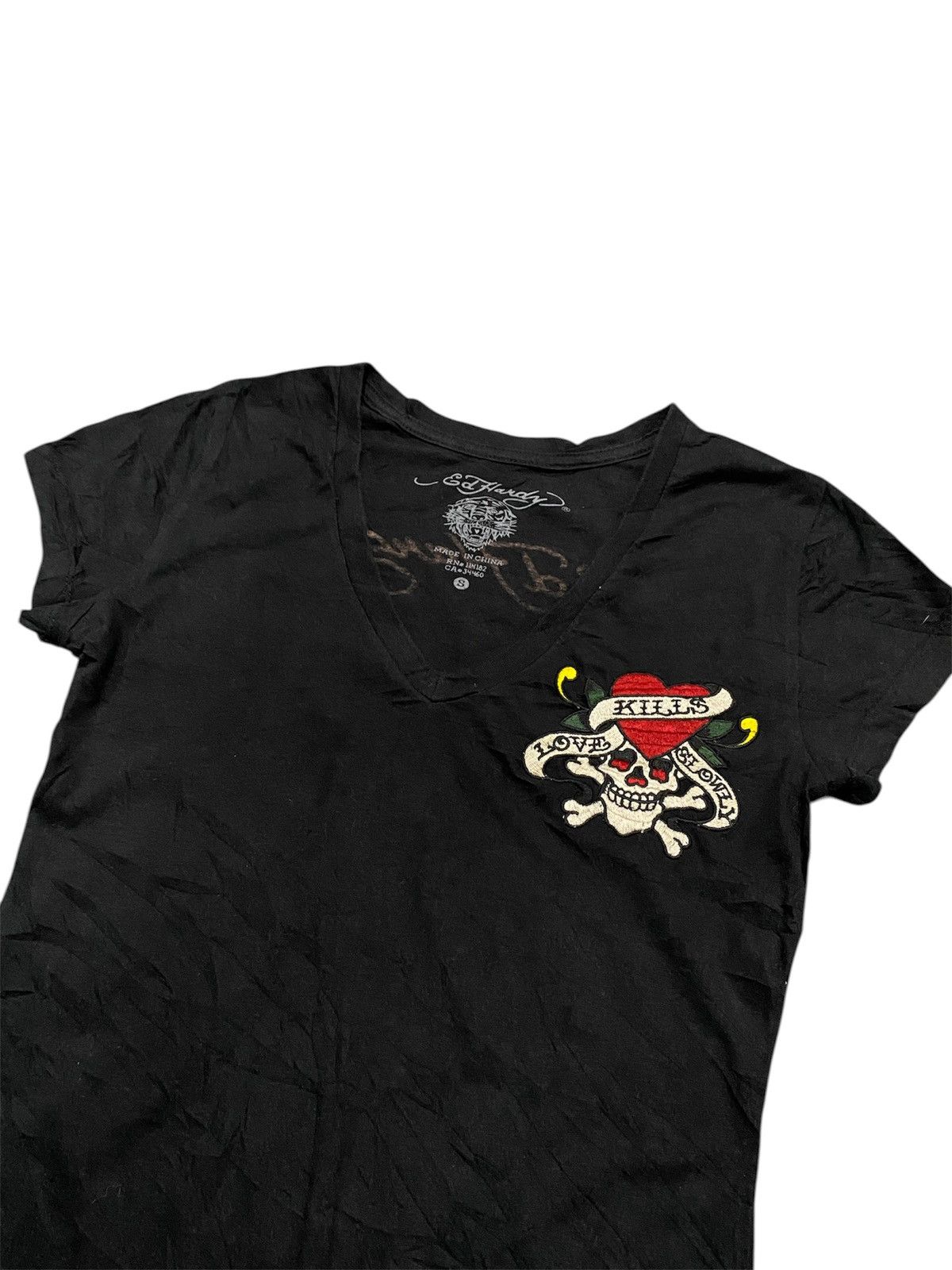 Ed Hardy Y2k Ed Hardy V-neck tshirt Size S / US 4 / IT 40 - 2 Thumbnail