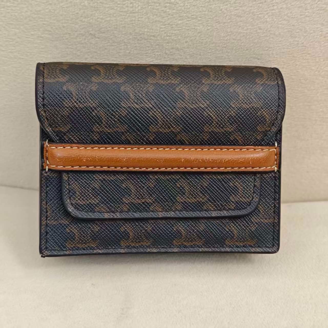 Celine Celine Triomphe Canvas Card Holder Size ONE SIZE - 1 Thumbnail