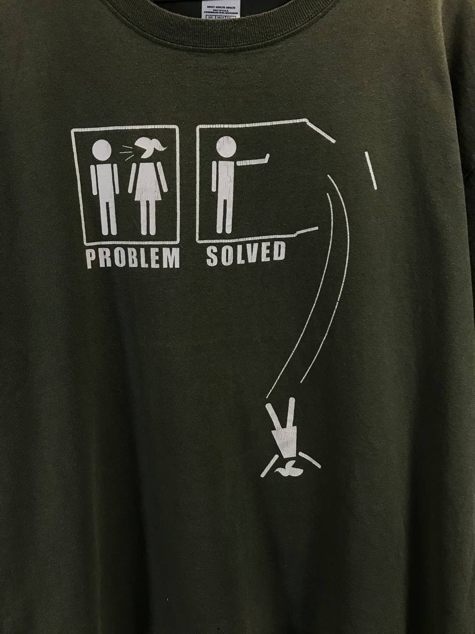 Vintage Problem Solved American vintage humor tee Size US XL / EU 56 / 4 - 3 Thumbnail