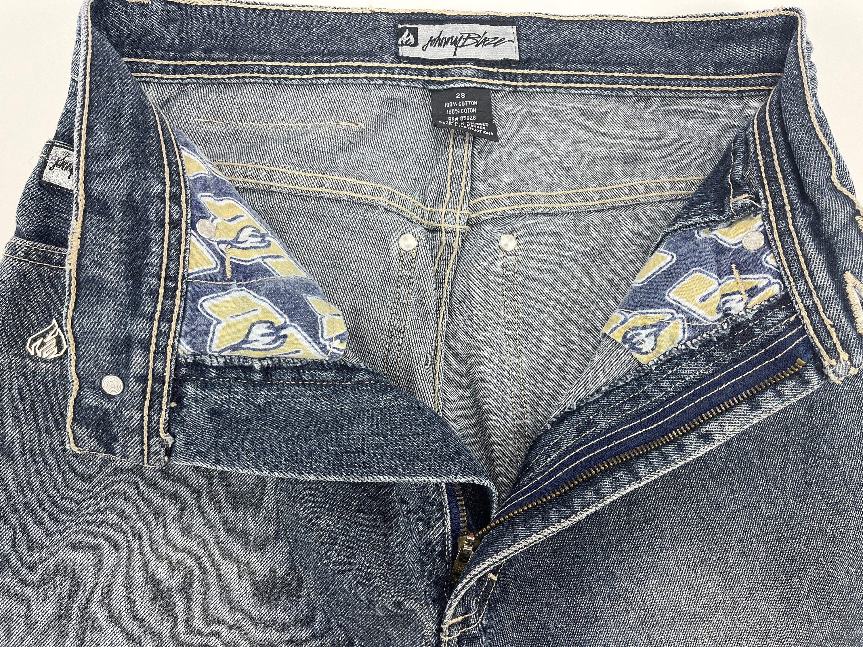 Wu-Tang Clan Johnny Blaze jeans vintage Wu Wear Wu Tang Clan 90s 1990s 28 Size US 28 / EU 44 - 9 Thumbnail