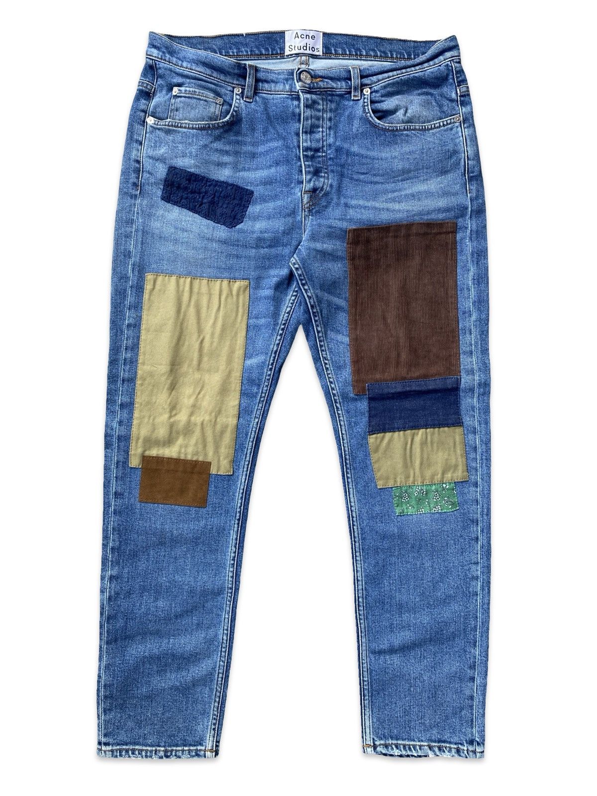 Acne Studios Acne Studios Indigo Town Patch Jeans Size US 34 / EU 50 - 2 Thumbnail