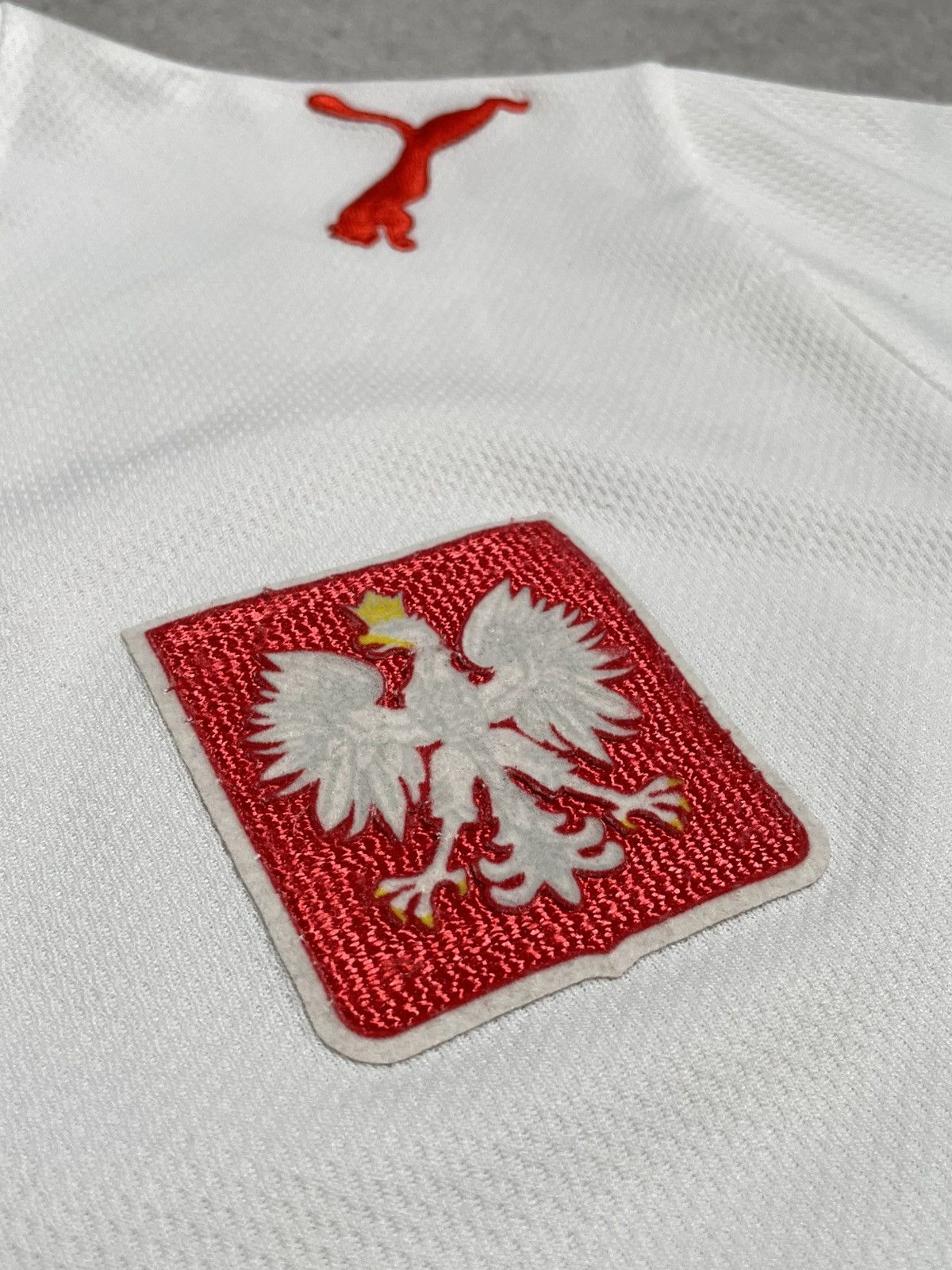 Puma Vintage White Jersey Puma Poland Polska Drip Swag Size US L / EU 52-54 / 3 - 9 Thumbnail