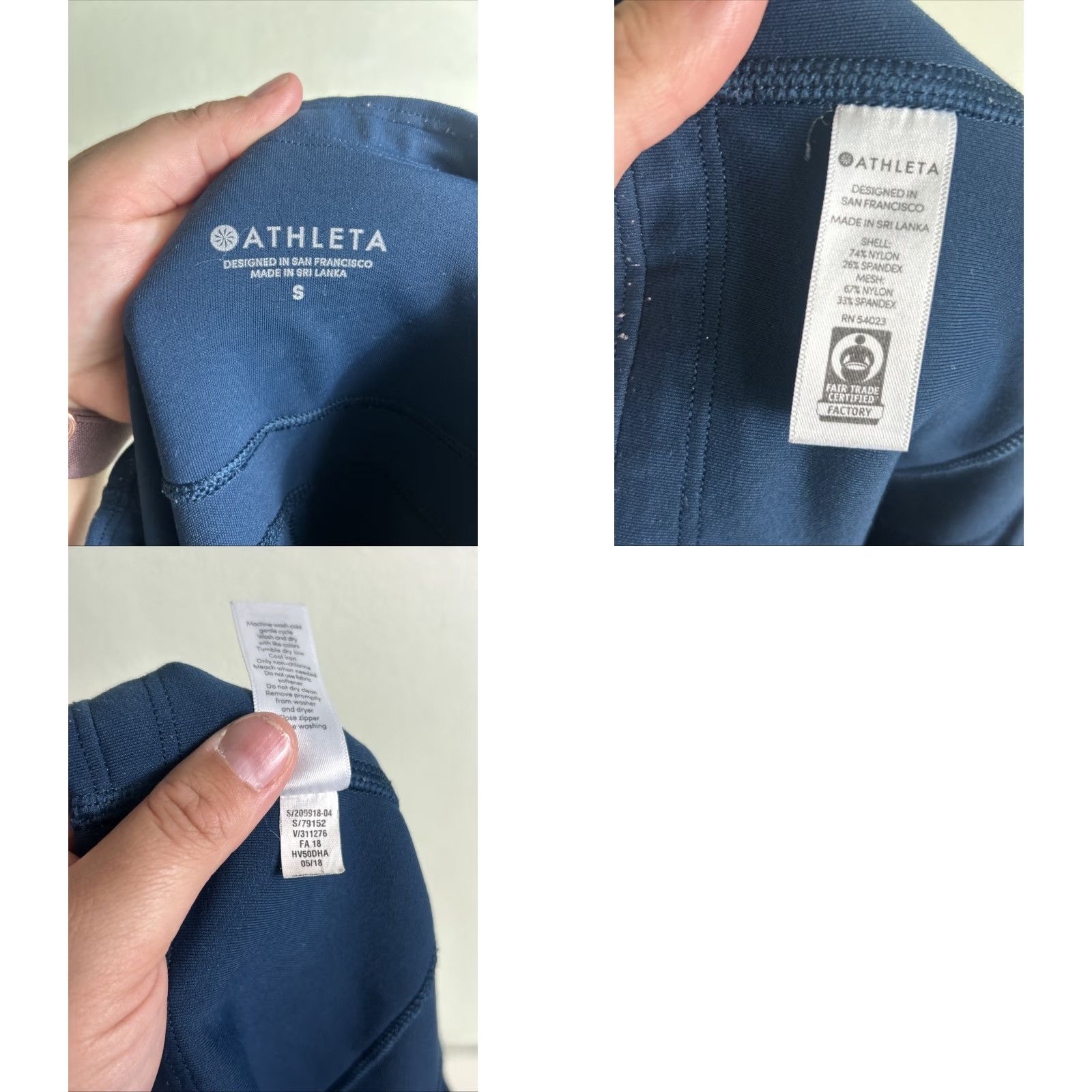 Athleta Athleta Leggings Cropped Deep Teal S Size Small Pockets Athletic Gym Running Yoga Size 28" / US 6 / IT 42 - 9 Thumbnail