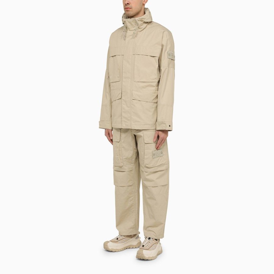 Stone Island o1d2blof0624 Logo Jacket in Beige Size US M / EU 48-50 / 2 - 2 Thumbnail