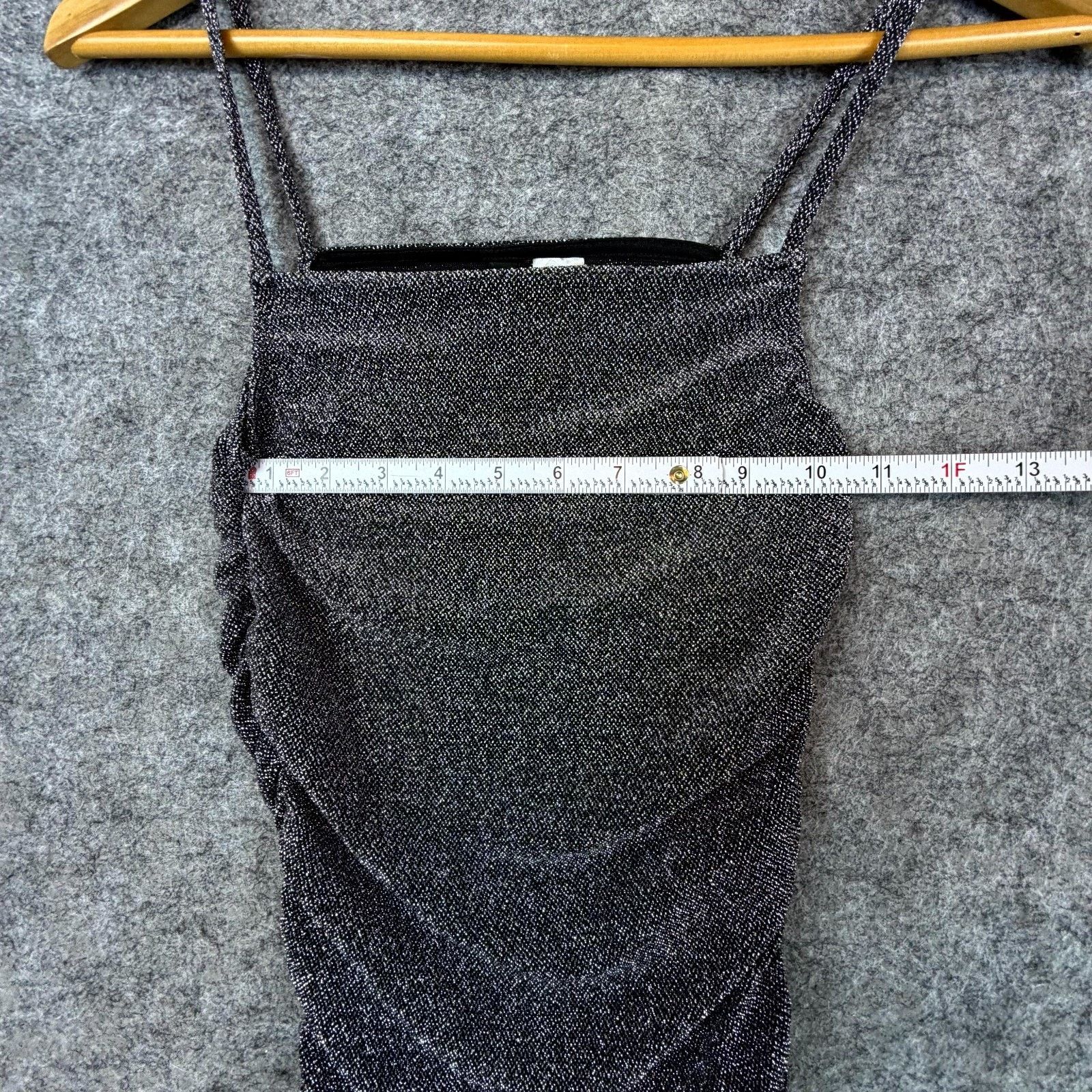 H&M H&M Divided Bling Dress XS Black Silver Clubwear Sparkle NYE Size XS / US 0-2 / IT 36-38 - 3 Thumbnail