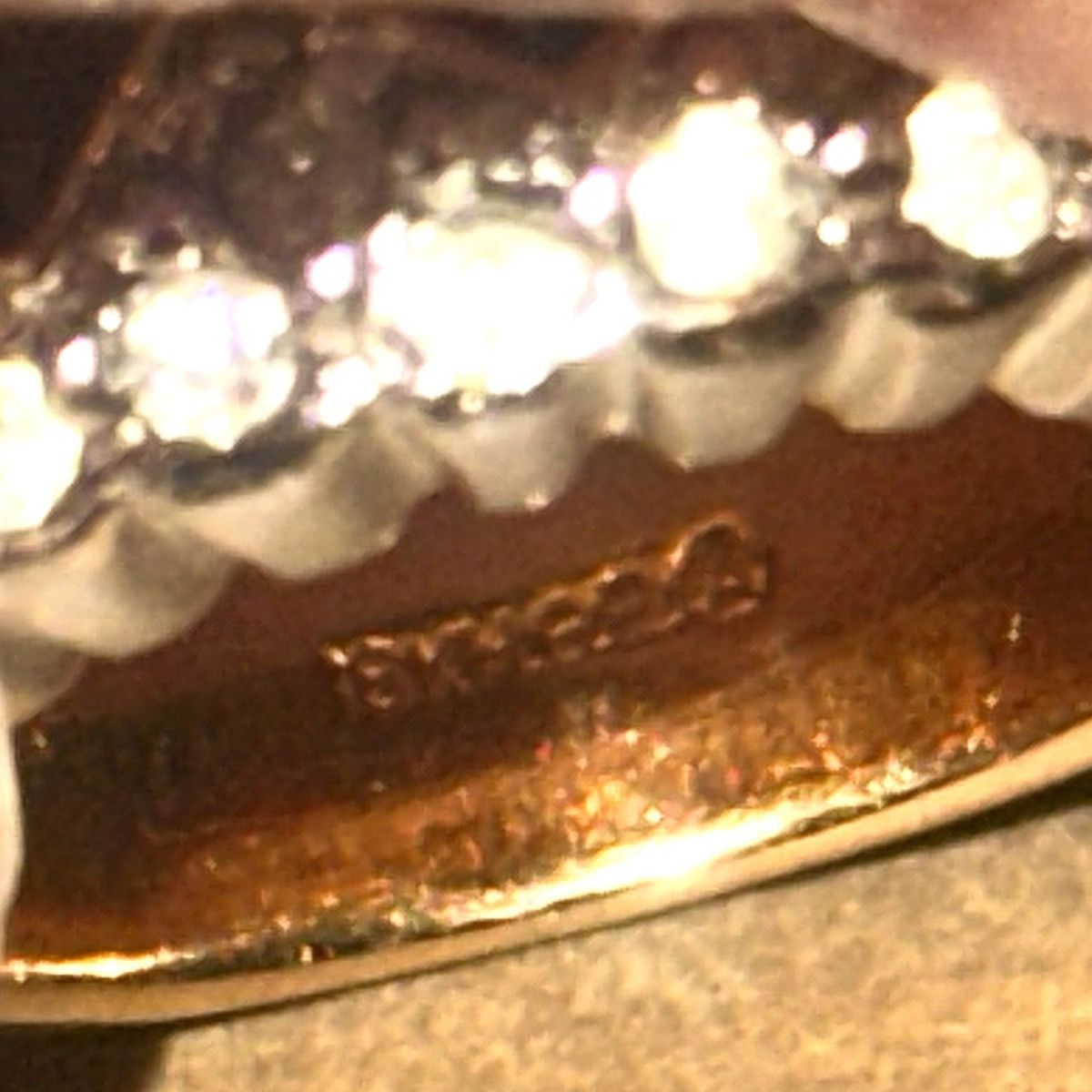 Other 18K HGE simulated Onxy and cubic zirconias ring Size ONE SIZE - 9 Thumbnail