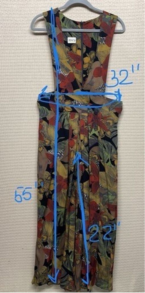 The Unbranded Brand VTG 80s Floral Cotton Playsuit Jumpsuit Women Size 8 Size 30" / US 8 / IT 44 - 6 Thumbnail