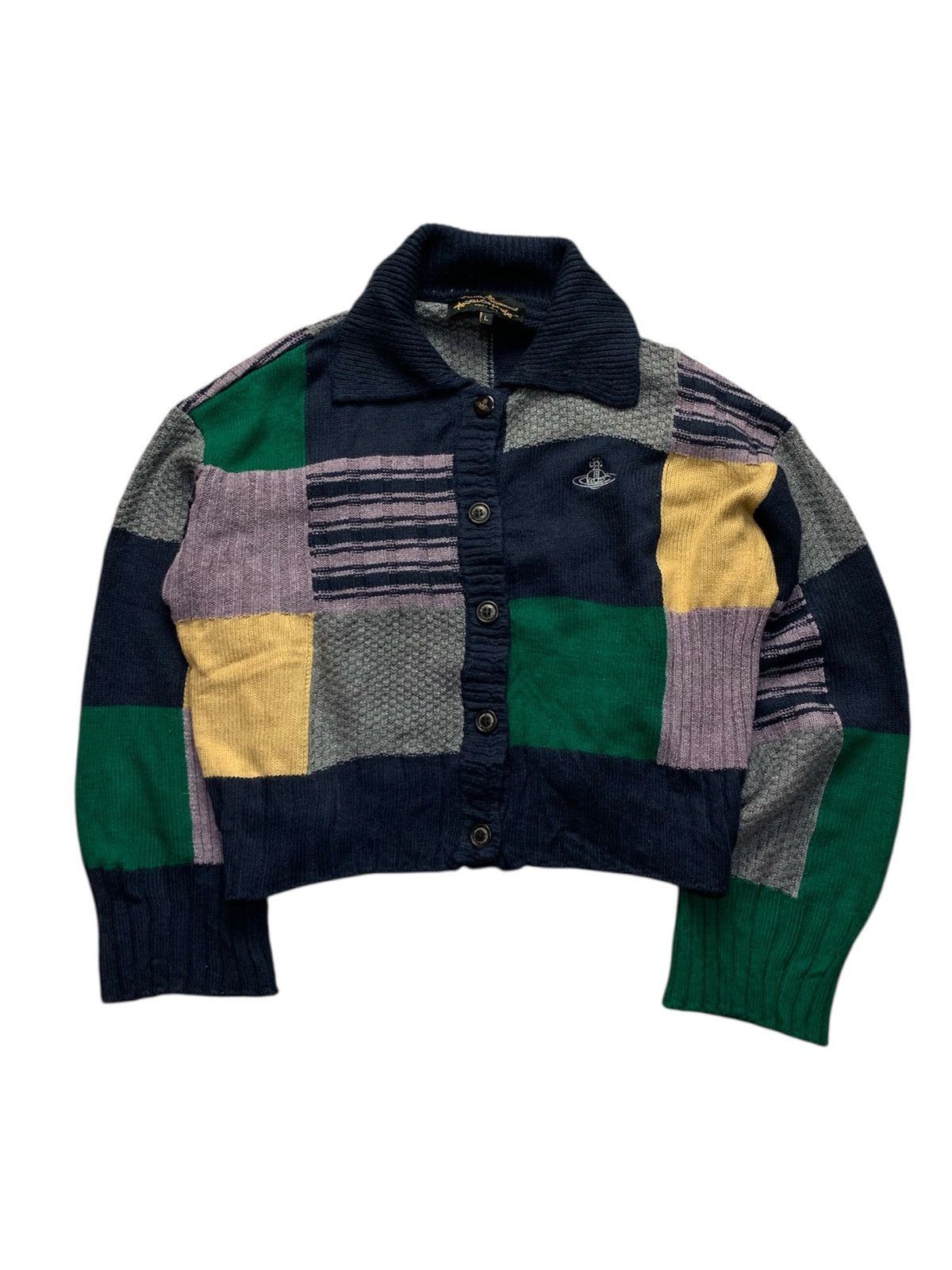Vivienne Westwood 🐍 Vivienne Westwood Multicolor Cardigan Size L / US 10 / IT 46 - 1 Thumbnail