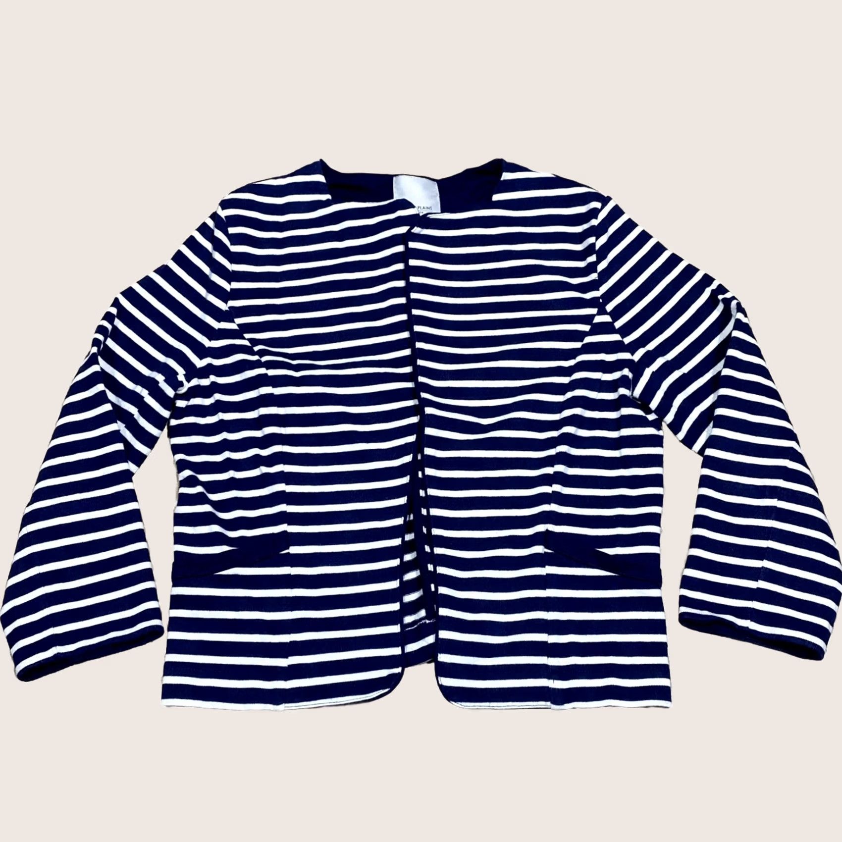 Greats VINTAGE Great Plains London Navy & White Striped Jersey Jacket 3/4 Sleeve Size M Womens Boots no Size M / US 6-8 / IT 42-44 - 1 Thumbnail