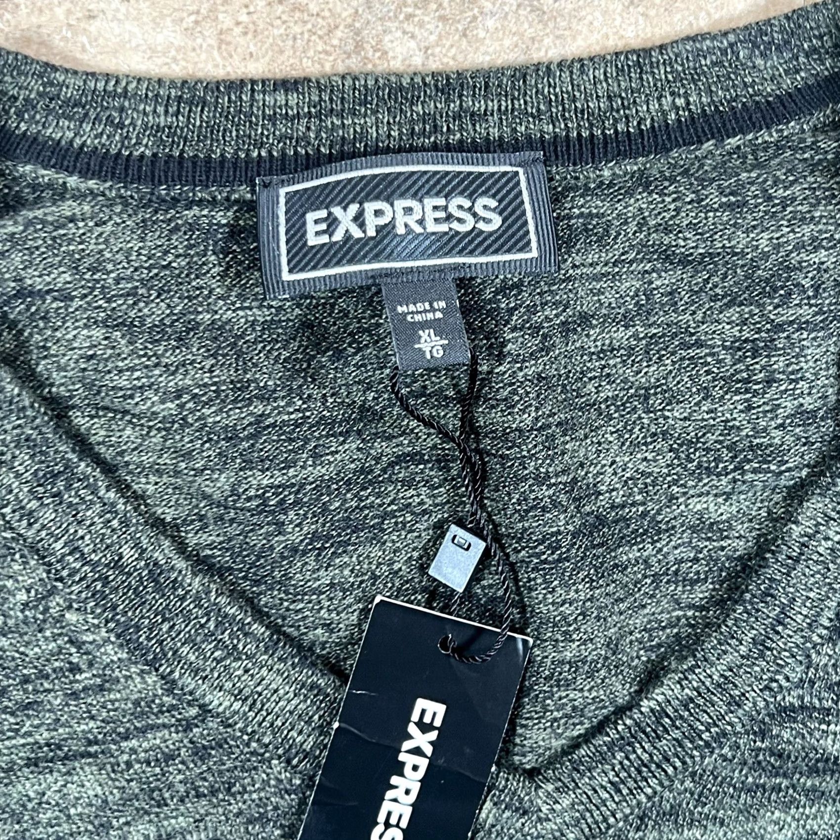 Express Express Men Sweater V-Neck Pullover XL Multicolor Size XL Size US XL / EU 56 / 4 - 2 Thumbnail