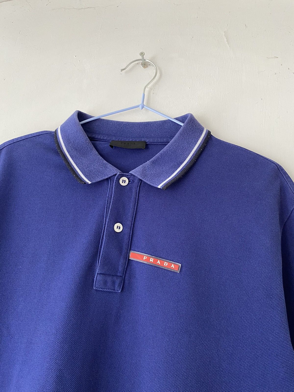 Prada Prada Vintage Red Tab Polo Size US M / EU 48-50 / 2 - 6 Thumbnail