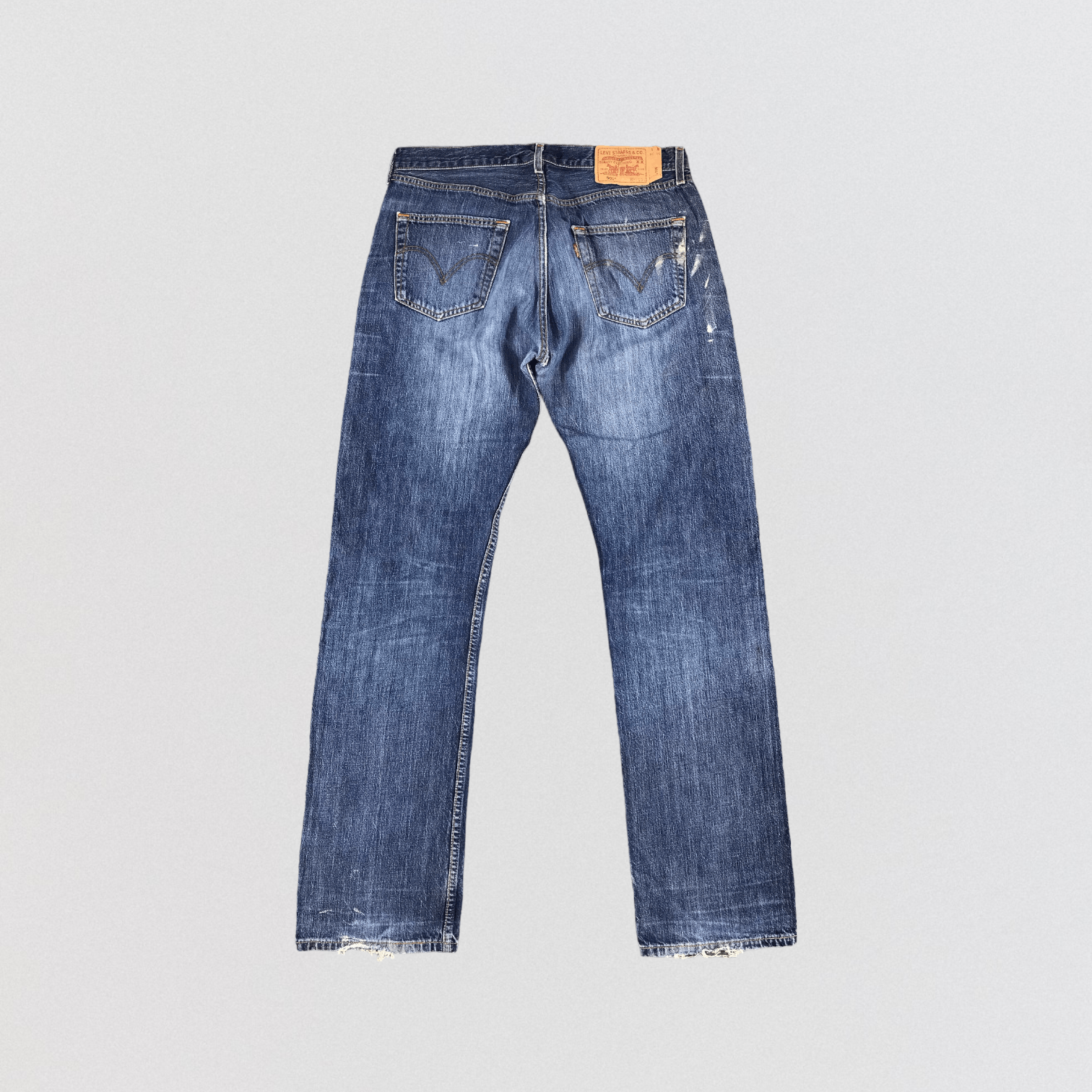 Levi's Vintage 90s Levis 501 Denim Jeans-JM982 Size US 34 / EU 50 - 2 Thumbnail