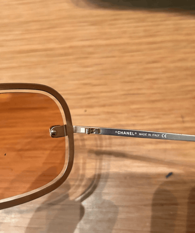 Chanel Chanel Sunglasses 4031 Rhinestone Logo Rimless 4017Vintage Size ONE SIZE - 8 Thumbnail