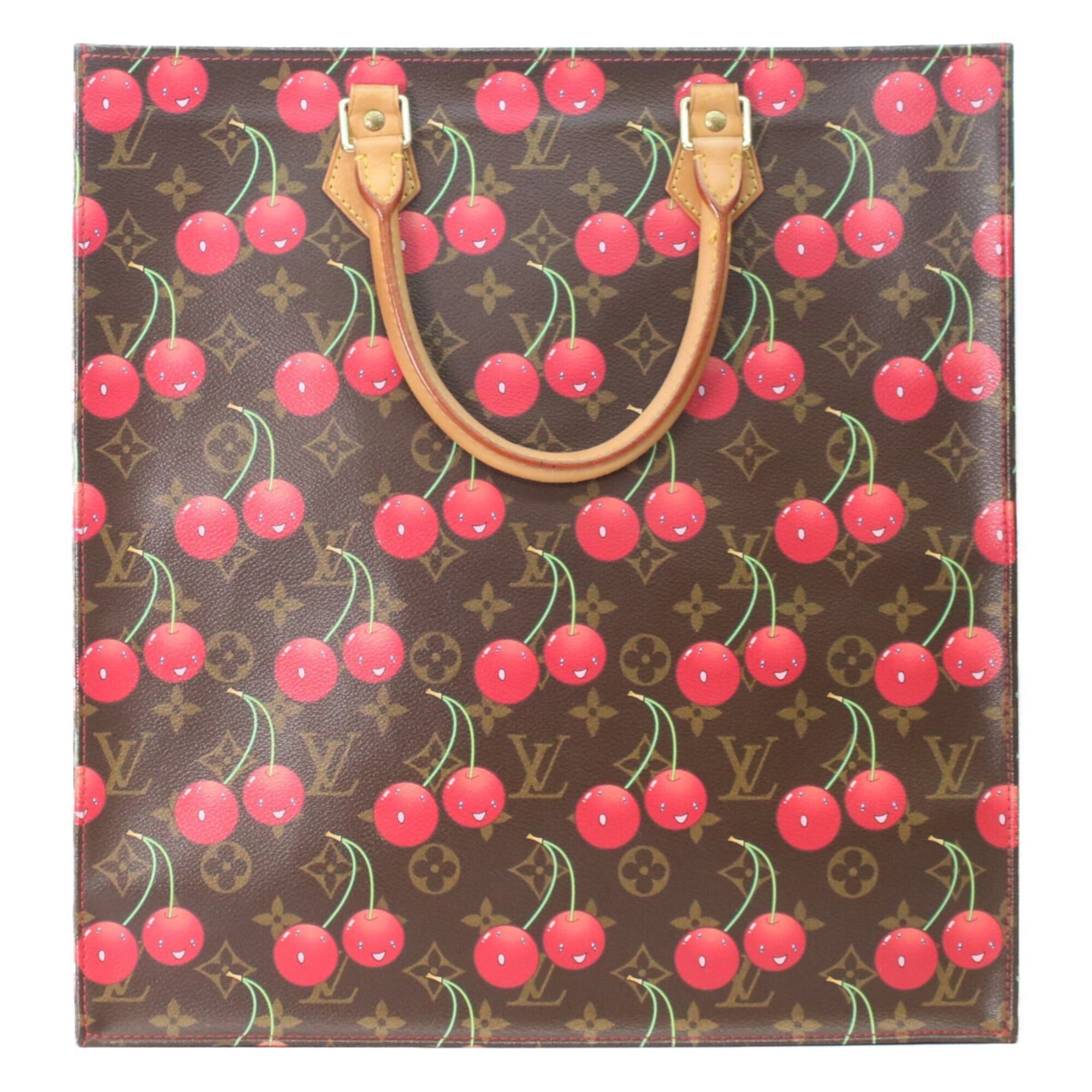 Louis Vuitton LOUIS VUITTON M95010 Monogram Cherry Sac Plat Tote Bag, Beige, Gold Hardware, Women's Size ONE SIZE - 1 Thumbnail