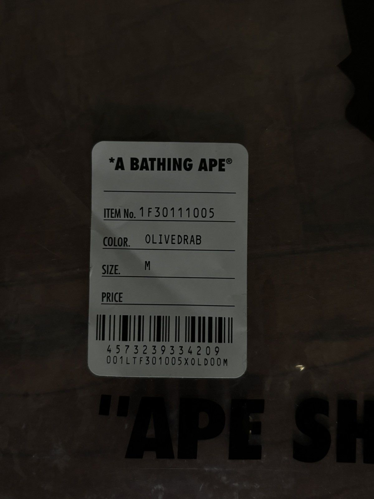 Bape BAPE Relaxed Pocket L/S Tee Olive Size US M / EU 48-50 / 2 - 9 Thumbnail