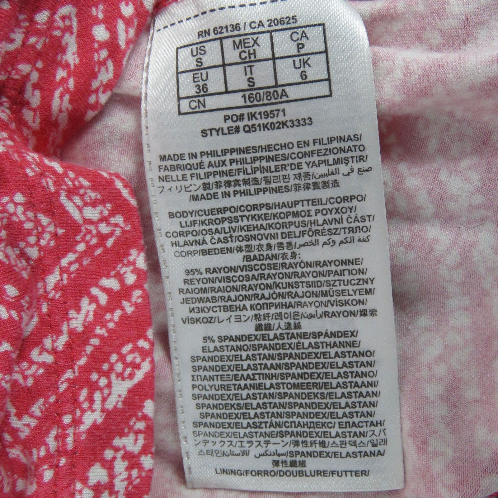 Guess Guess Pink Geometric Surplice Mini Dress Small Barbiecore Size S / US 4 / IT 40 - 6 Thumbnail